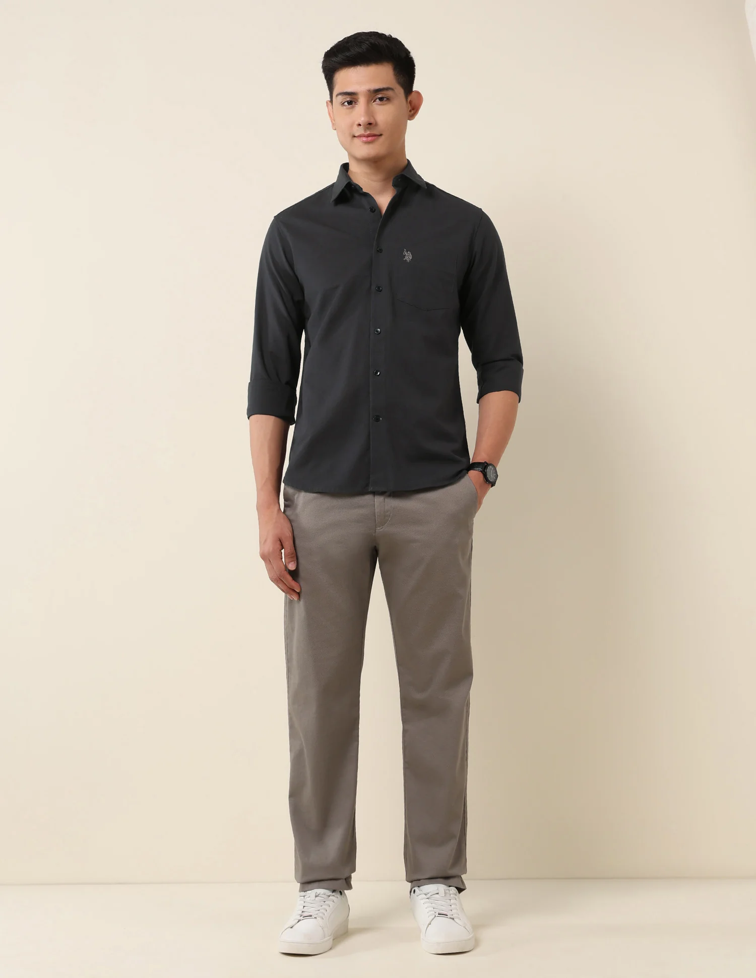 Tailored Fit Twill Shirt - Image 3