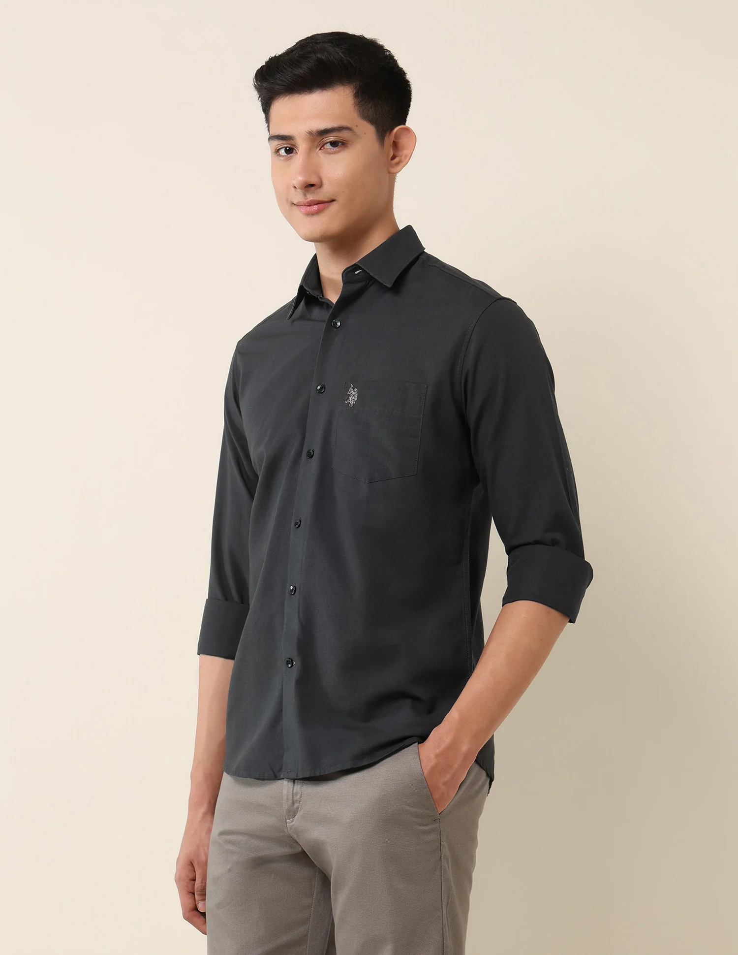 Tailored Fit Twill Shirt - Image 4