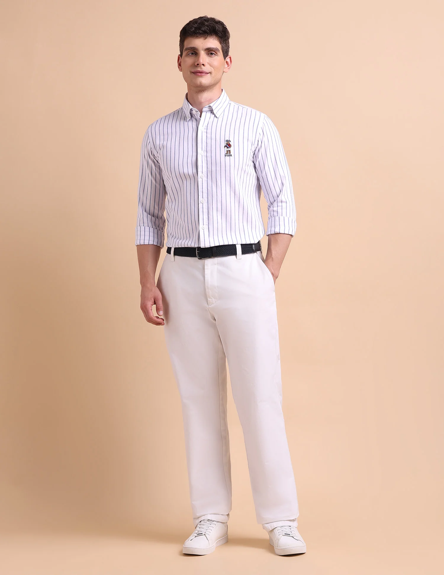 Tailored Fit Vertical Striped Shirt - Image 3