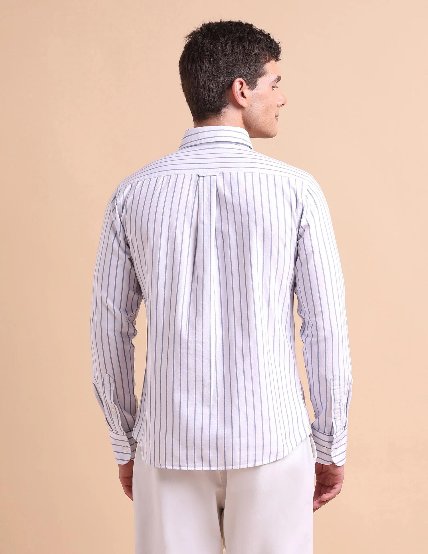 Tailored Fit Vertical Striped Shirt - Image 5