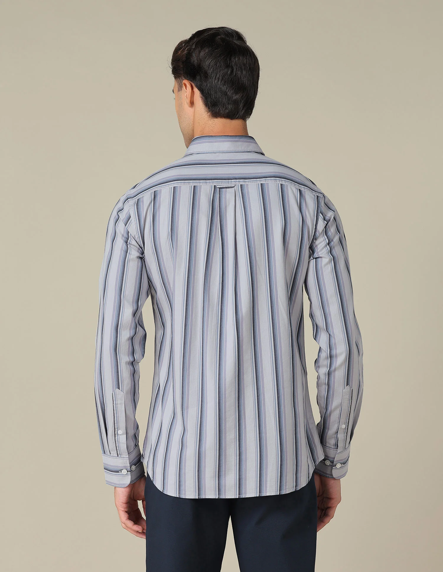 Tailored Fit Vertical Striped Shirt - Image 5