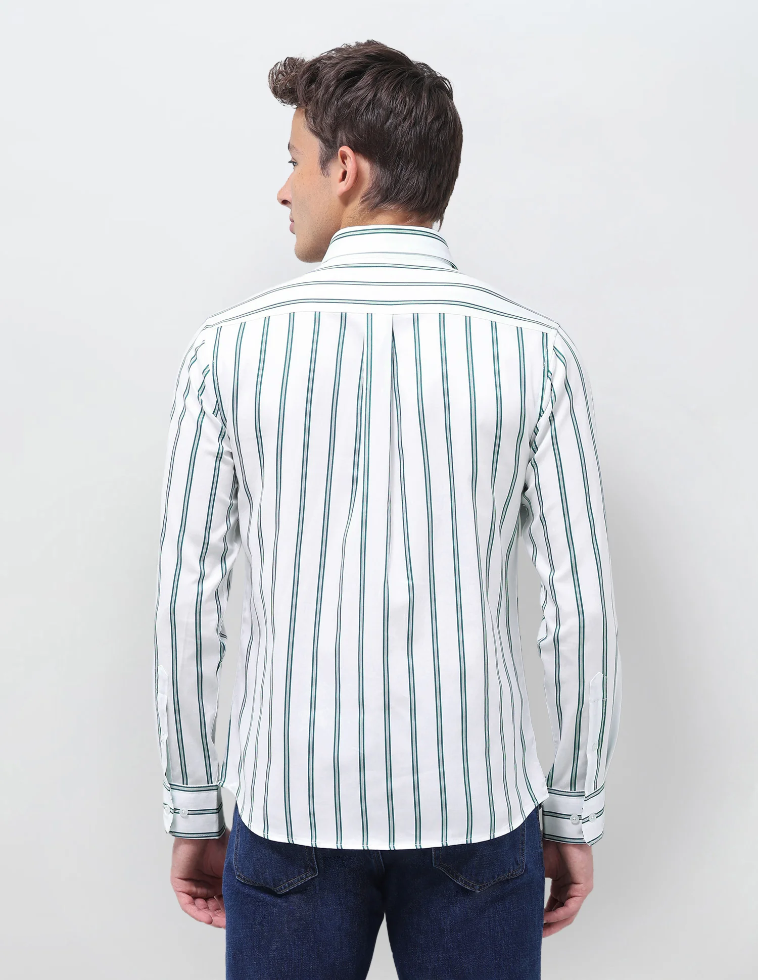 Tailored Fit Vertical Striped Shirt - Image 5