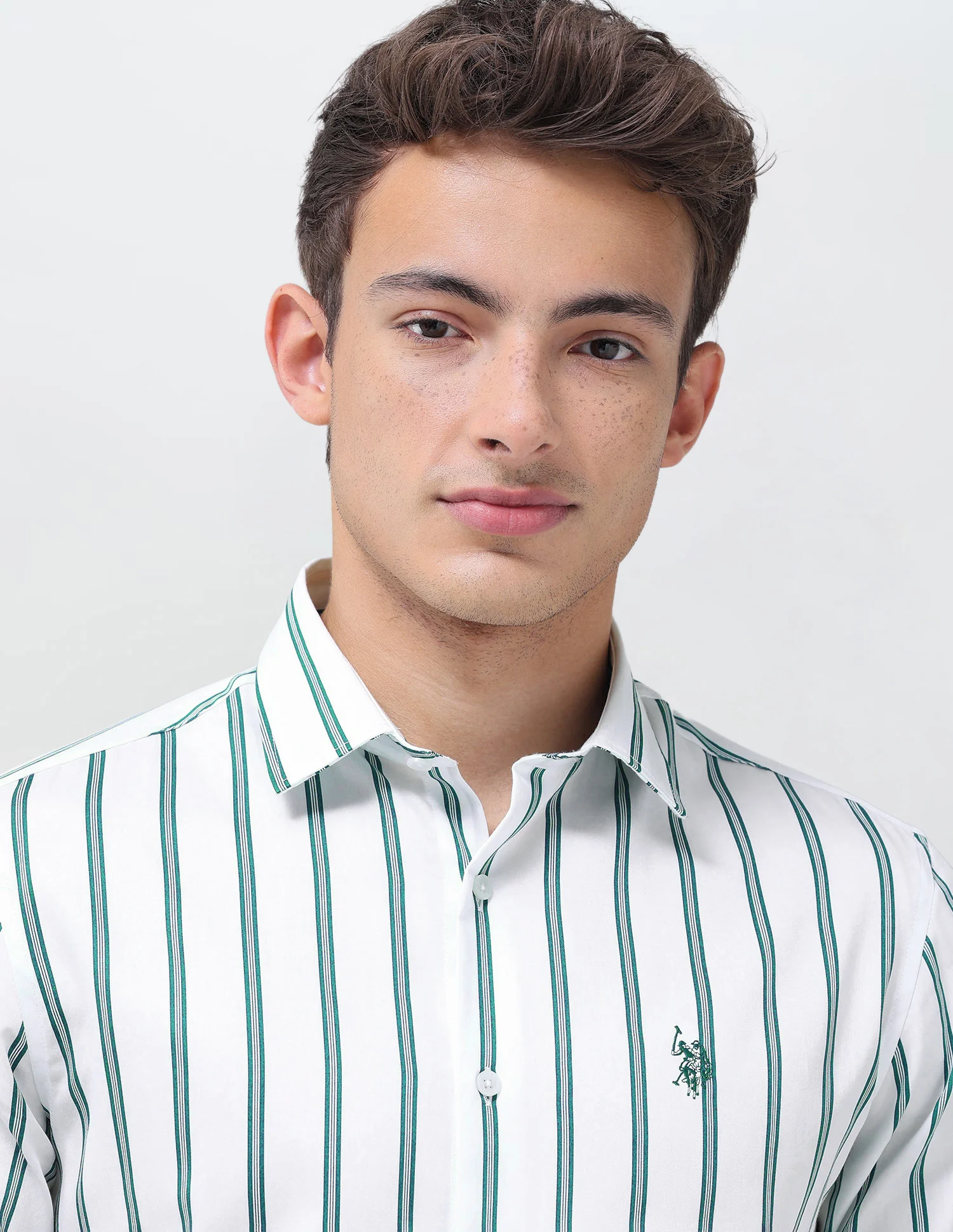Tailored Fit Vertical Striped Shirt - Image 7