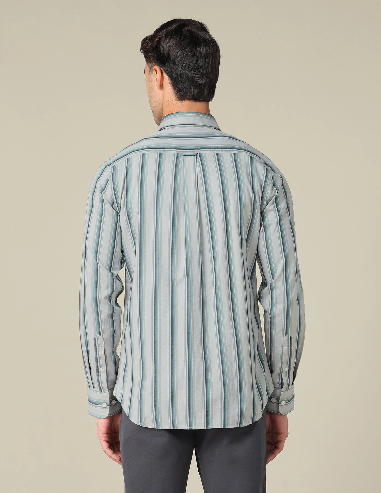 Tailored Fit Vertical Striped Shirt - Image 5