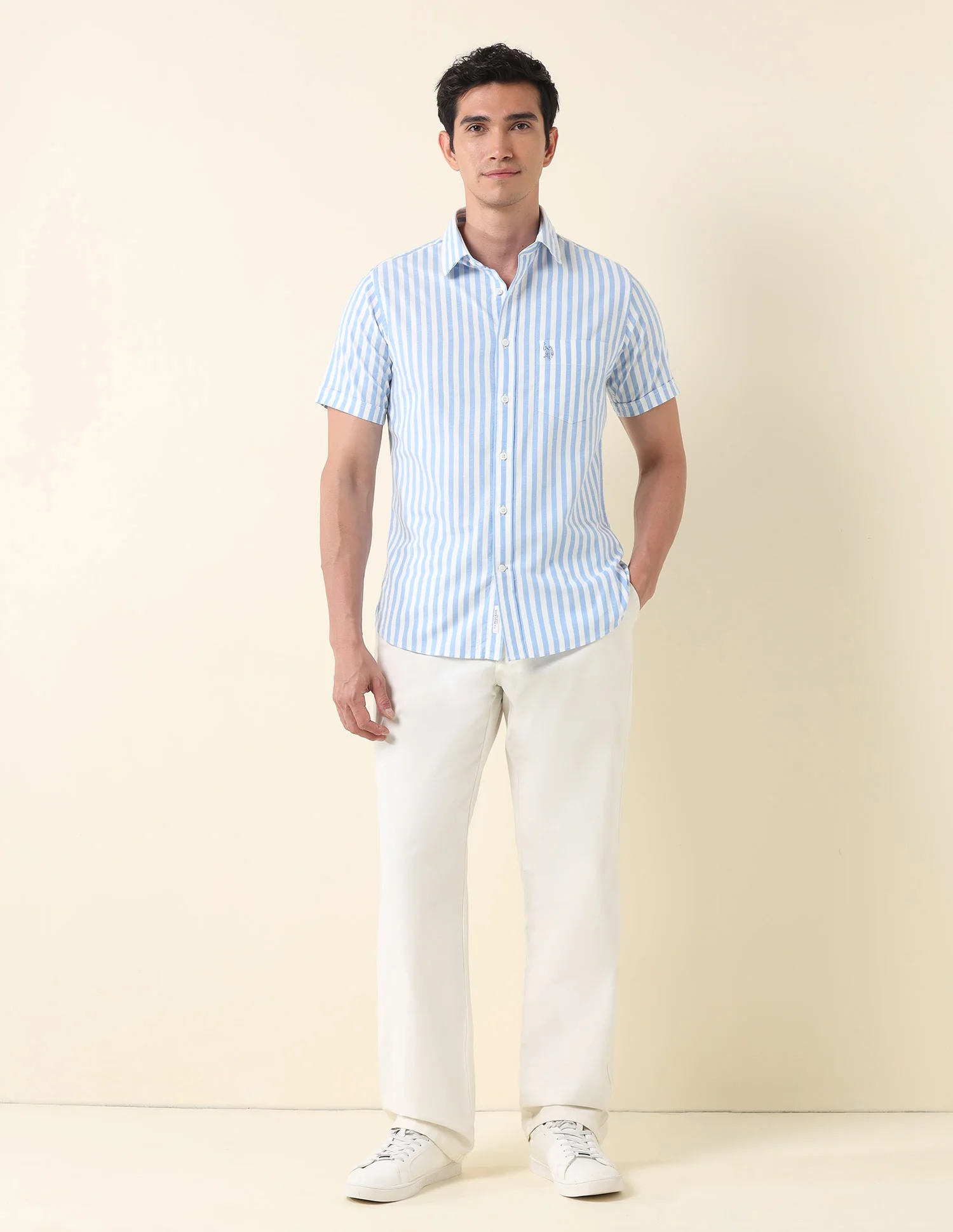 Tailored Fit Vertical Striped Shirt - Image 3