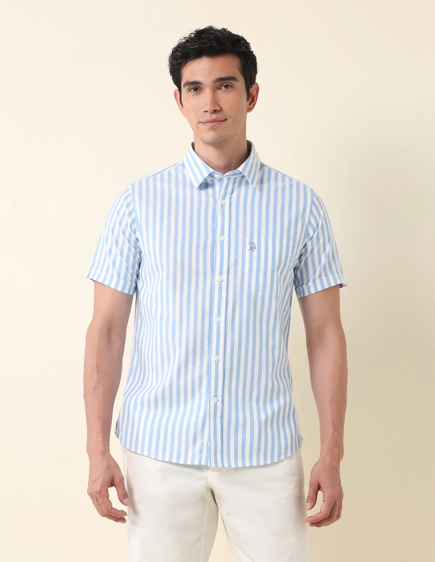 Tailored Fit Vertical Striped Shirt - Image 6