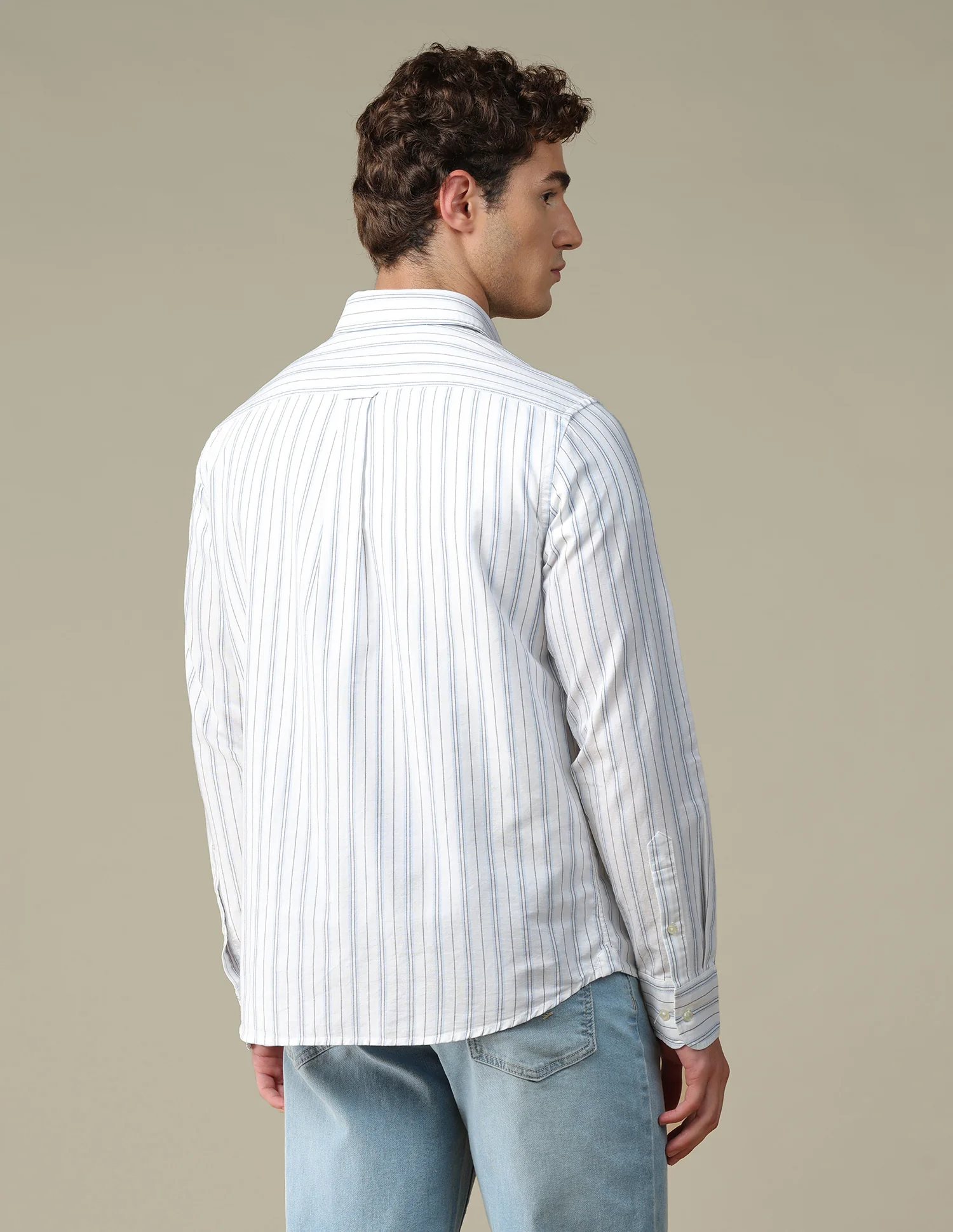 Tailored Fit Vertical Striped Shirt - Image 5