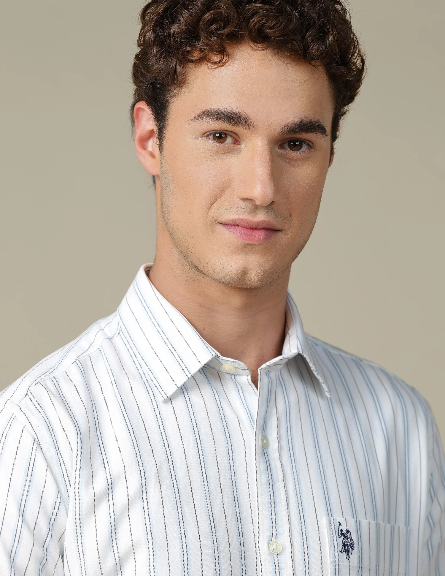 Tailored Fit Vertical Striped Shirt - Image 7