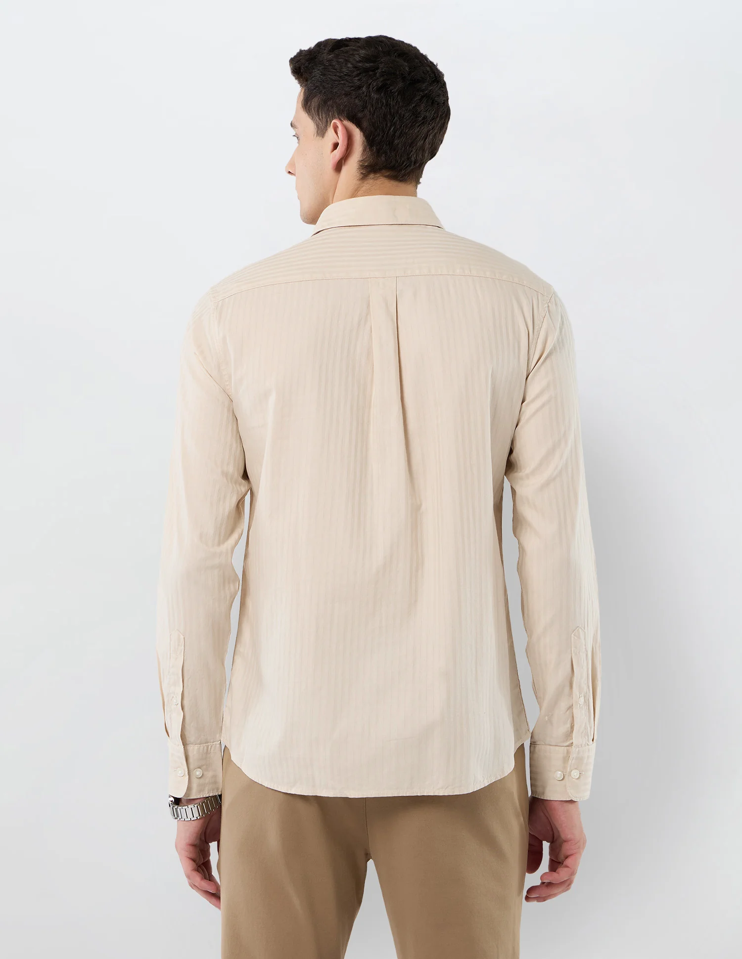 Tailored Fit Vertical Striped Shirt - Image 5