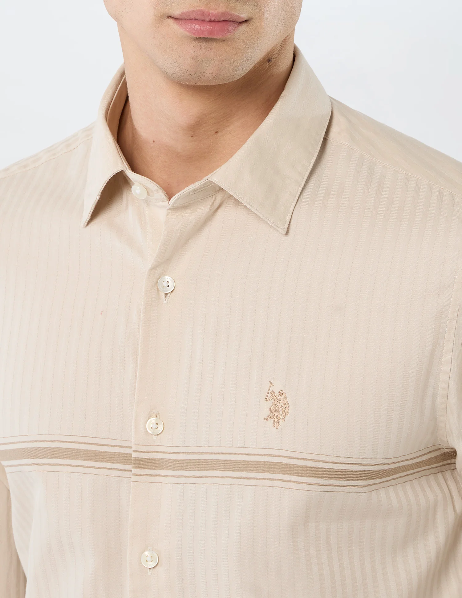 Tailored Fit Vertical Striped Shirt - Image 7