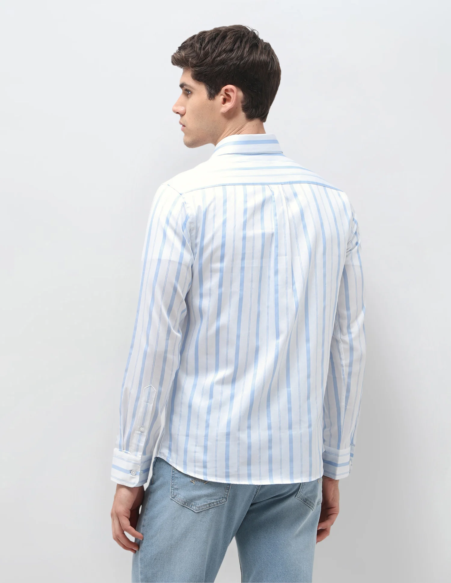 Tailored Fit Vertical Striped Shirt - Image 5