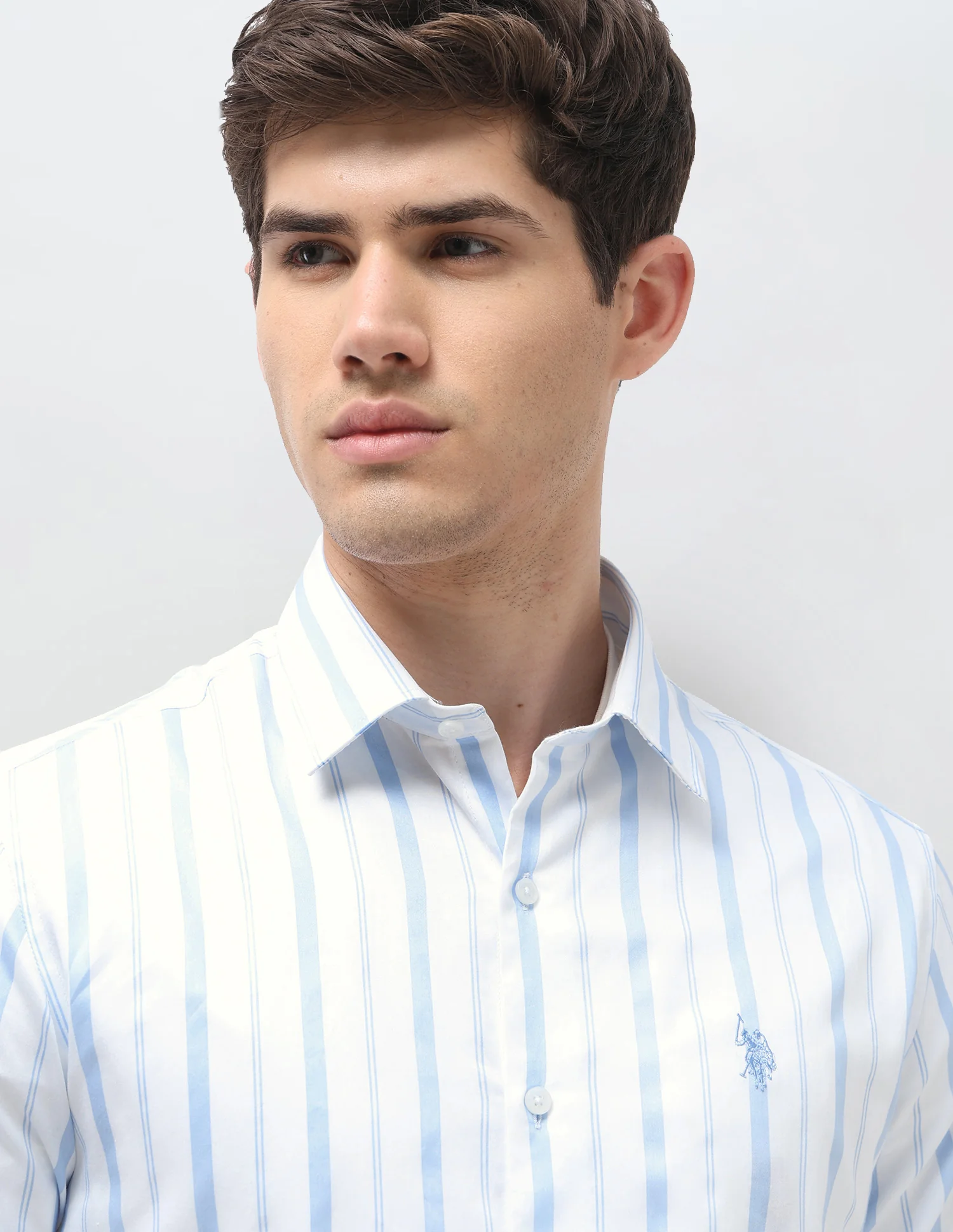 Tailored Fit Vertical Striped Shirt - Image 7