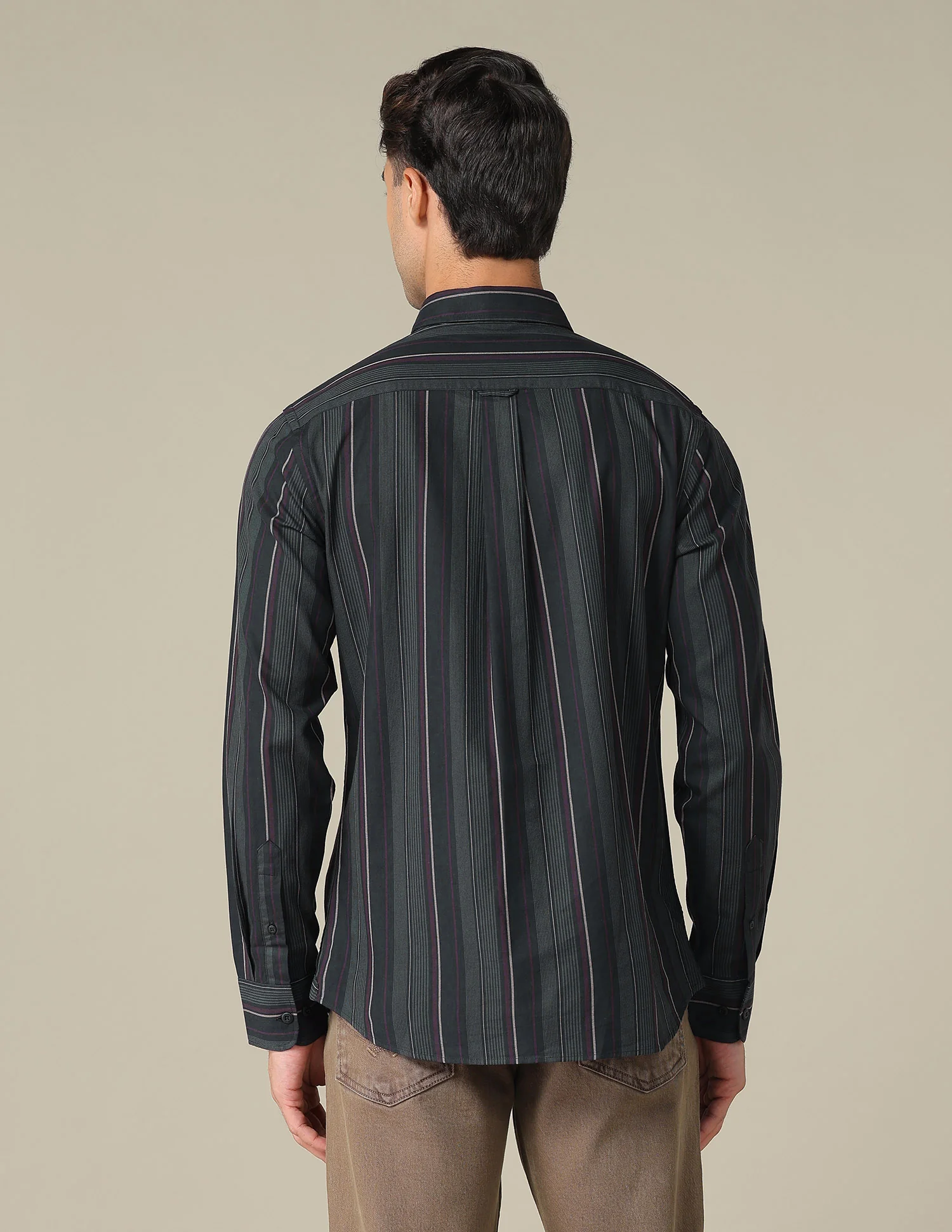 Tailored Fit Vertical Striped Shirt - Image 5