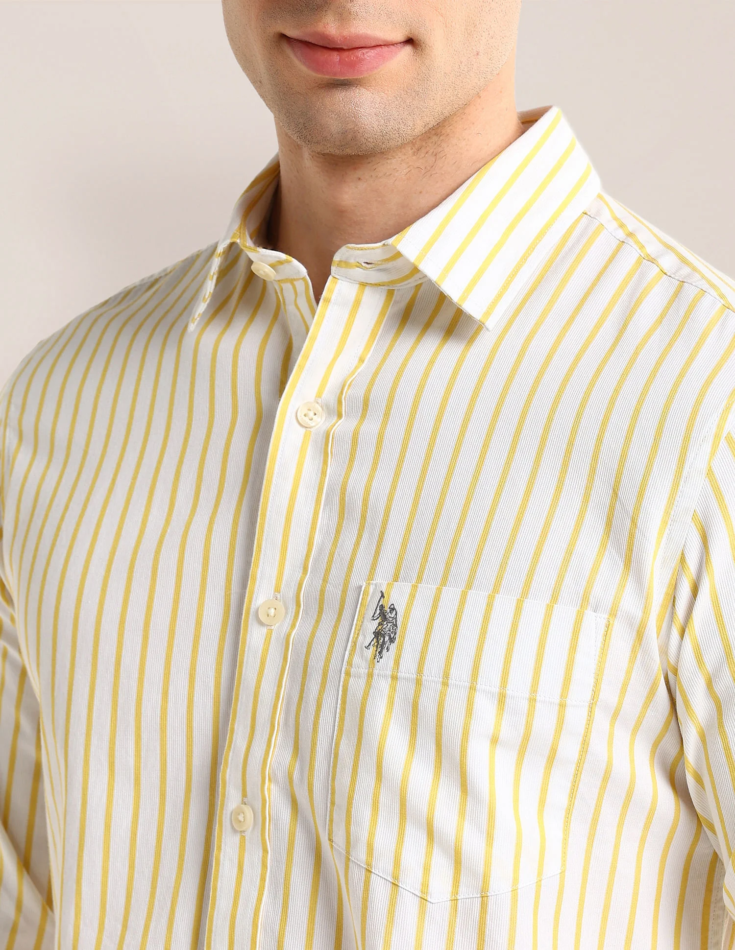 Tailored Fit Vertical Striped Shirt - Image 7