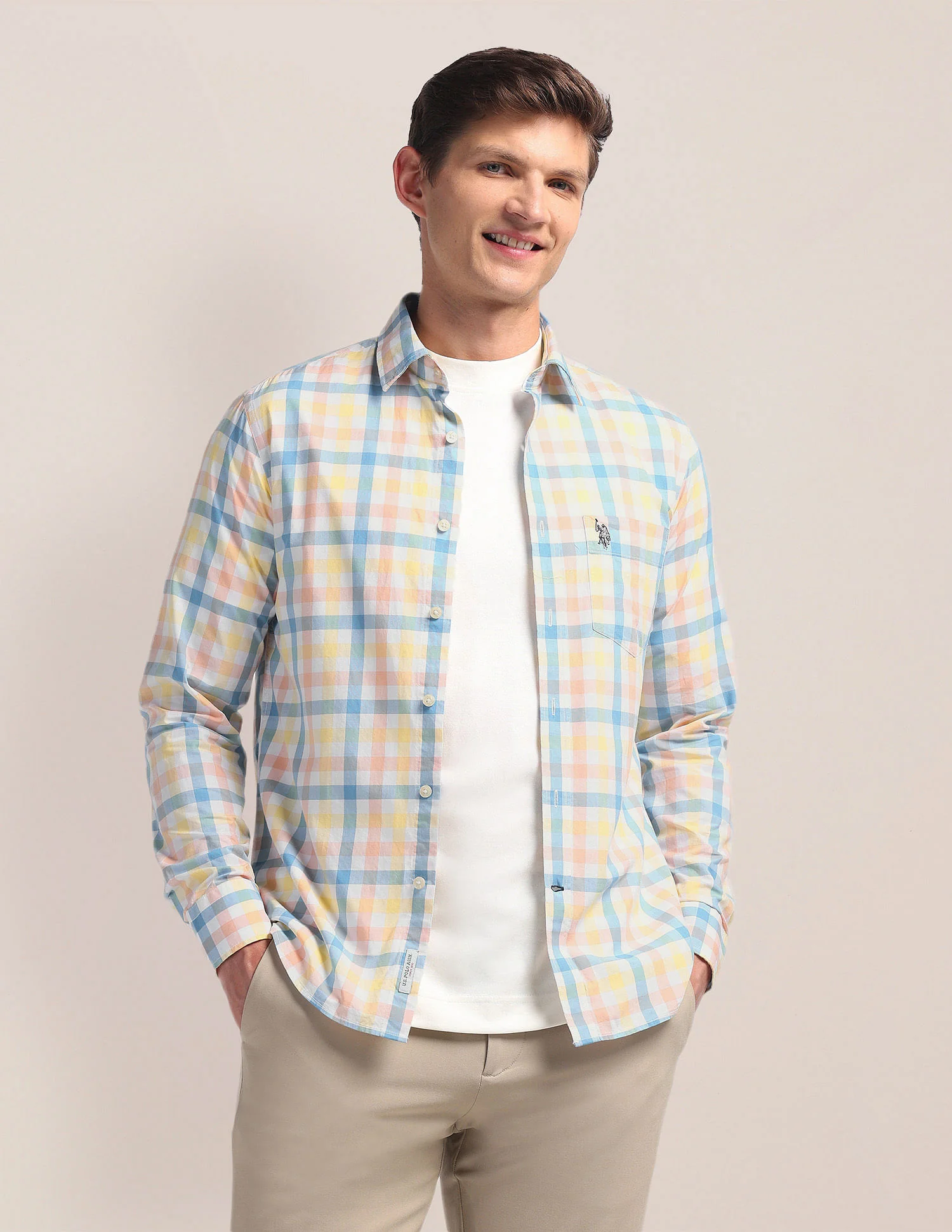 Tailored Gingham Check Shirt