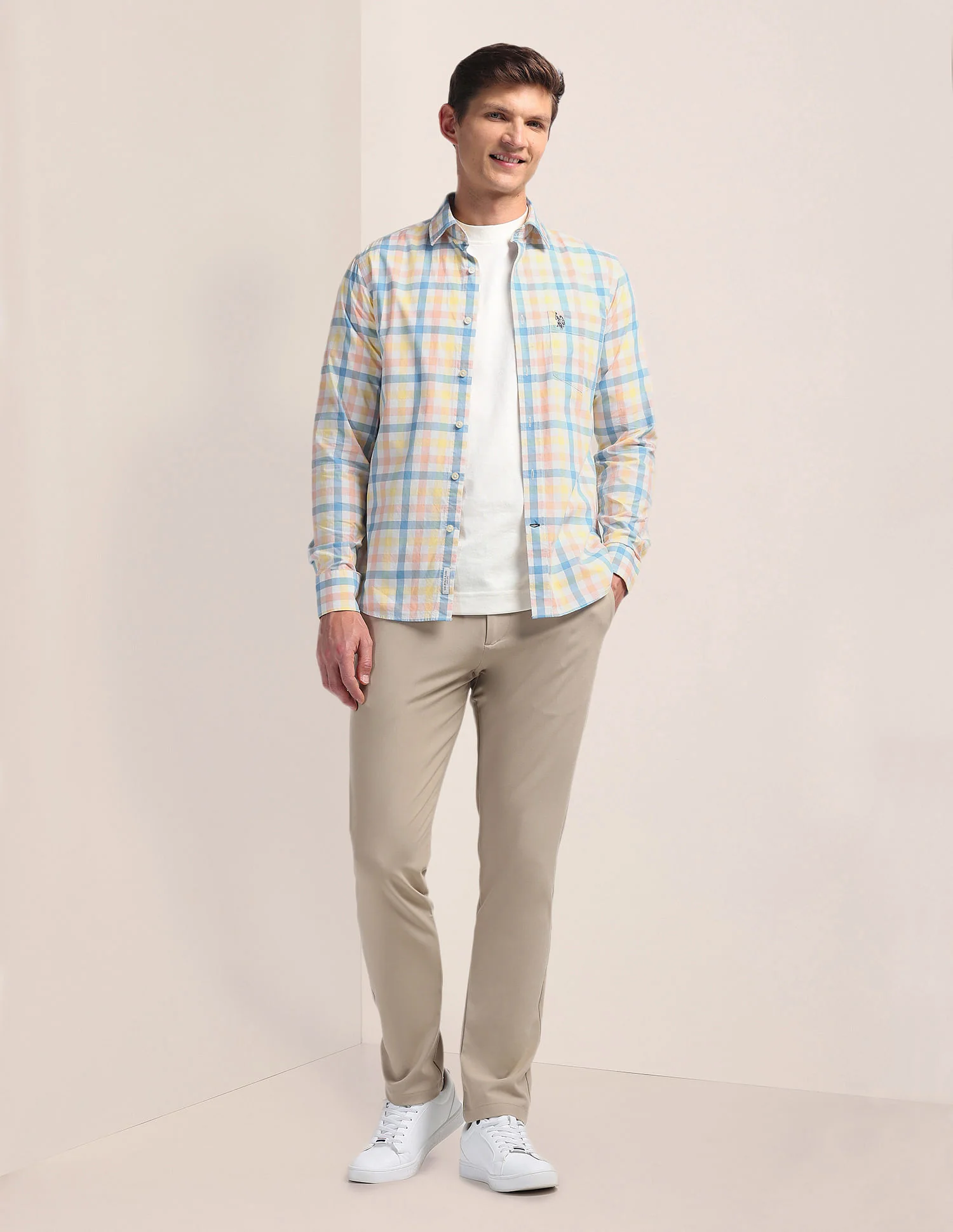 Tailored Gingham Check Shirt - Image 3