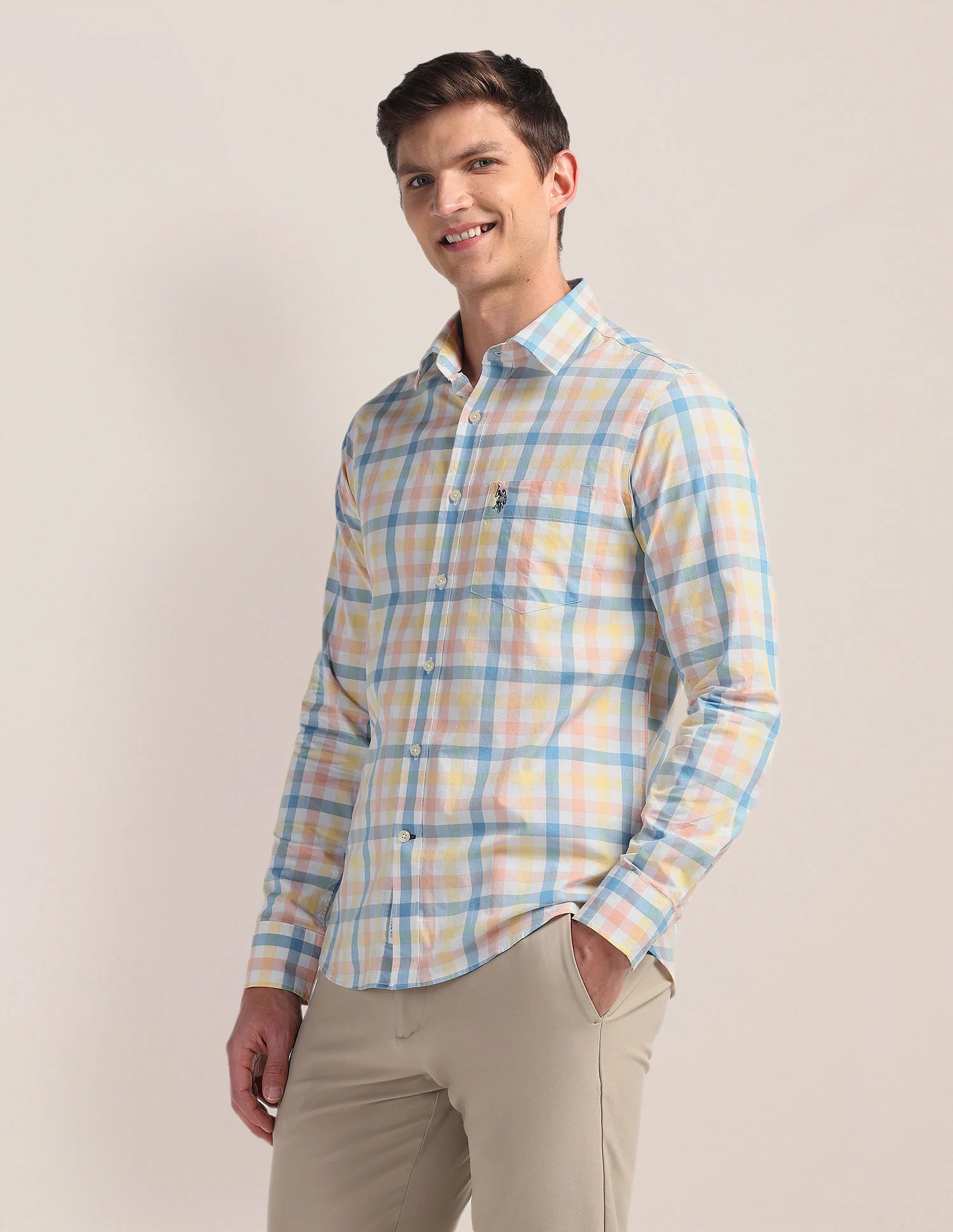 Tailored Gingham Check Shirt - Image 4