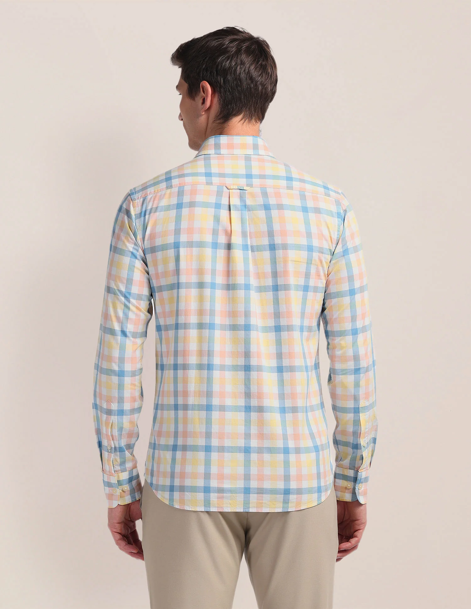 Tailored Gingham Check Shirt - Image 5