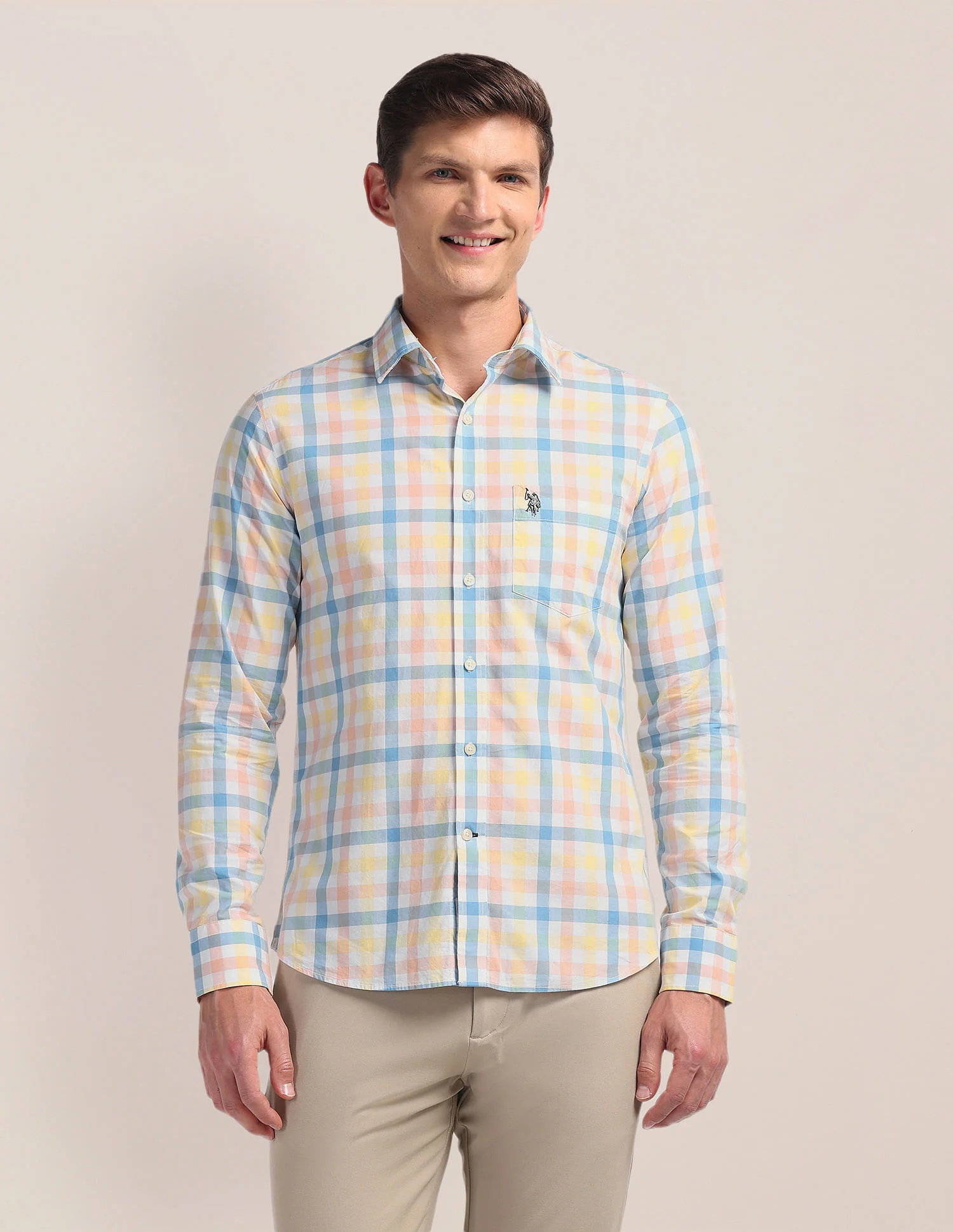 Tailored Gingham Check Shirt - Image 6