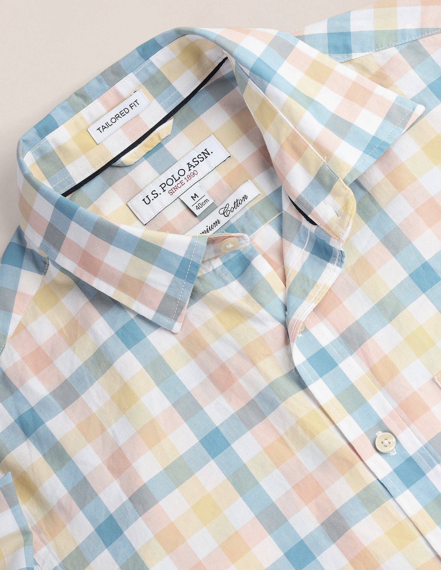 Tailored Gingham Check Shirt - Image 8