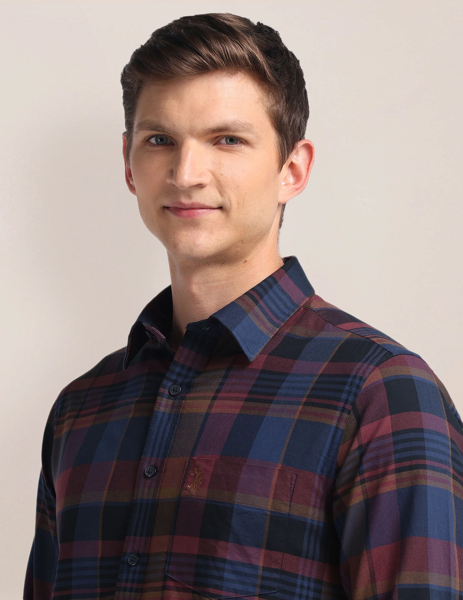 Tailored Plaid Check Shirt - Image 7
