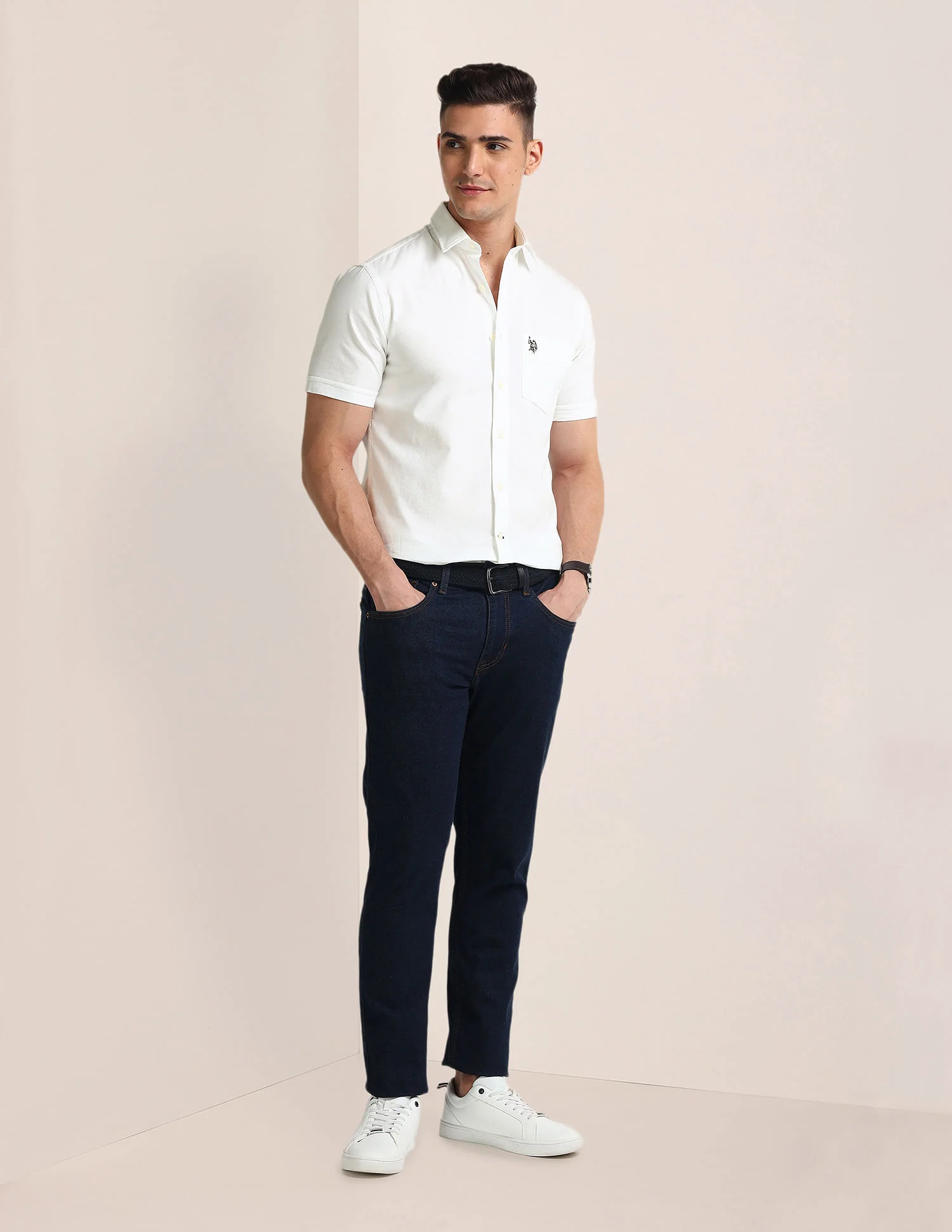 Tailored Regular Fit Solid Shirt - Image 3