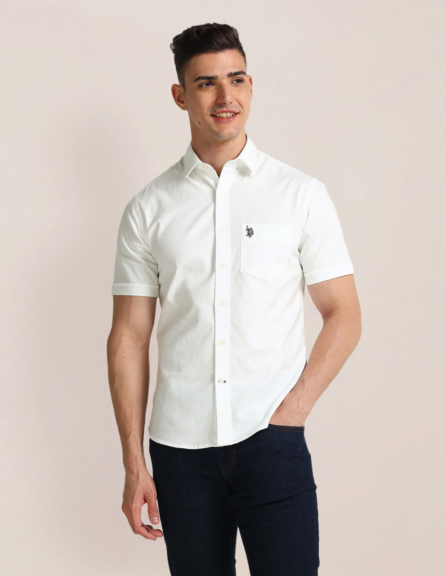 Tailored Regular Fit Solid Shirt - Image 6