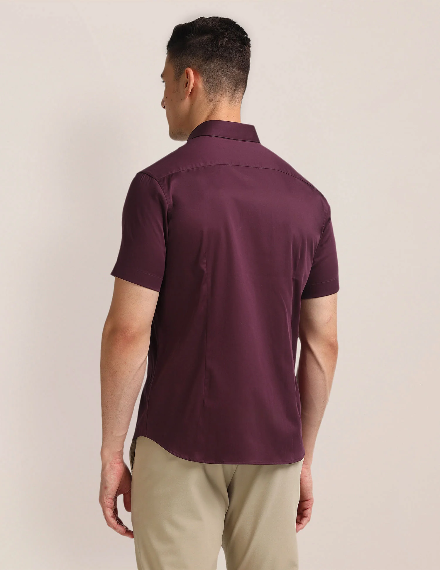 Tailored Regular Fit Solid Shirt - Image 5
