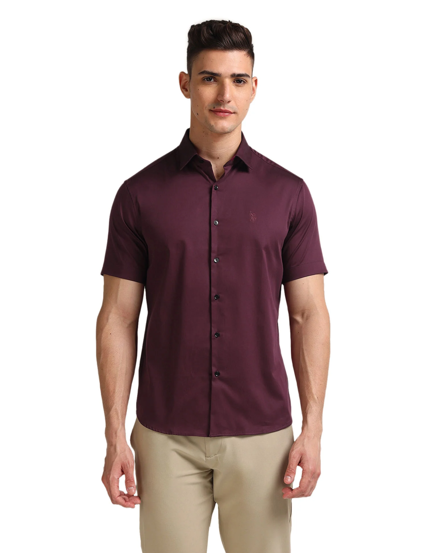 Tailored Regular Fit Solid Shirt - Image 6