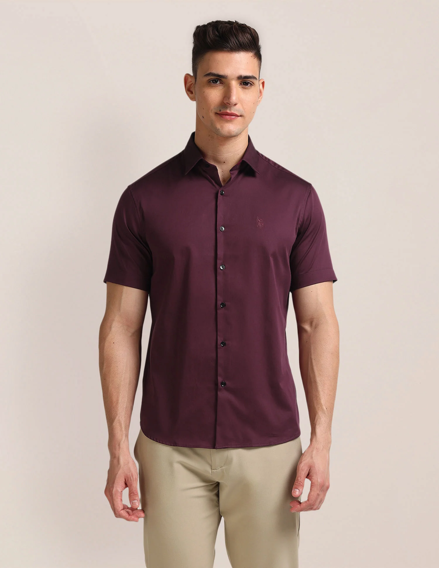 Tailored Regular Fit Solid Shirt - Image 7