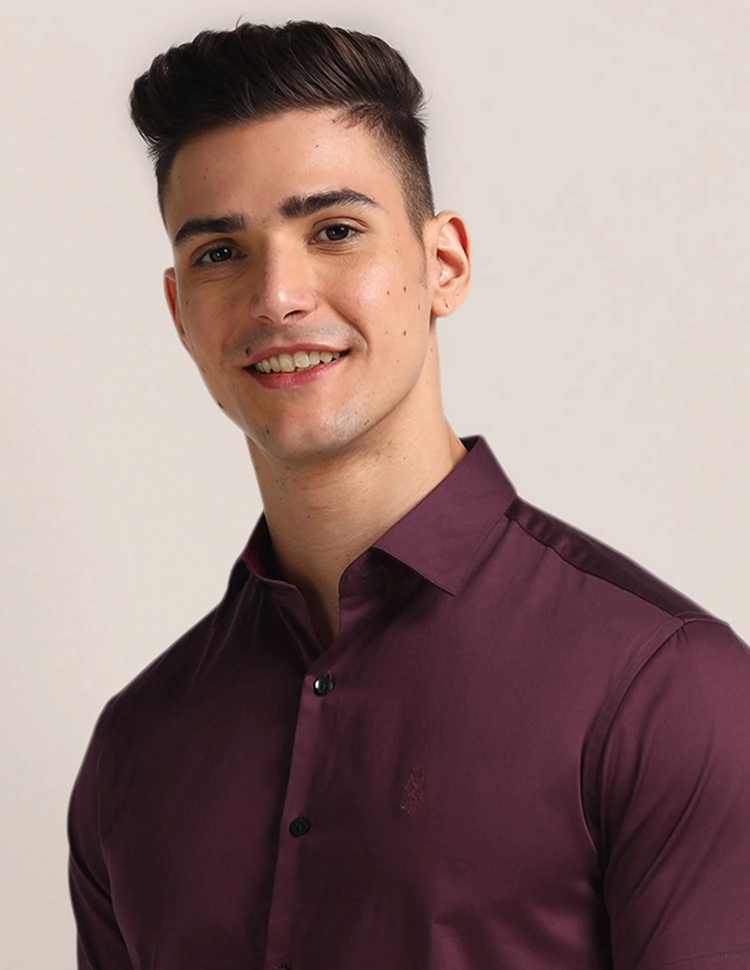 Tailored Regular Fit Solid Shirt - Image 8