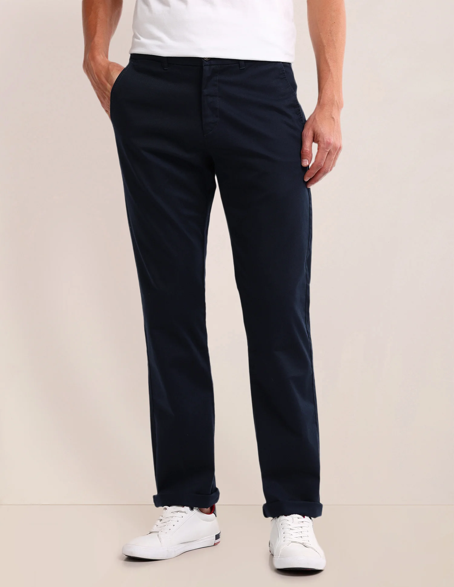 Riley Straight Fit Twill Trousers