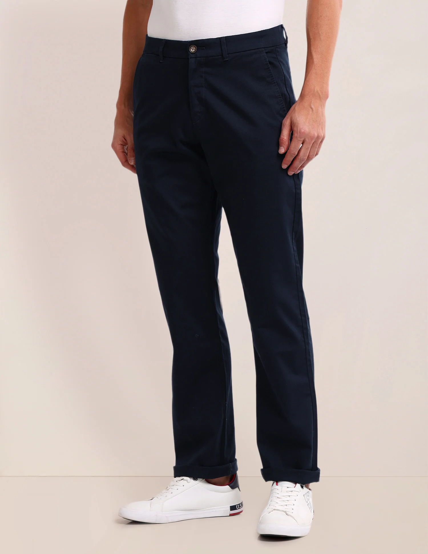 Riley Straight Fit Twill Trousers - Image 4