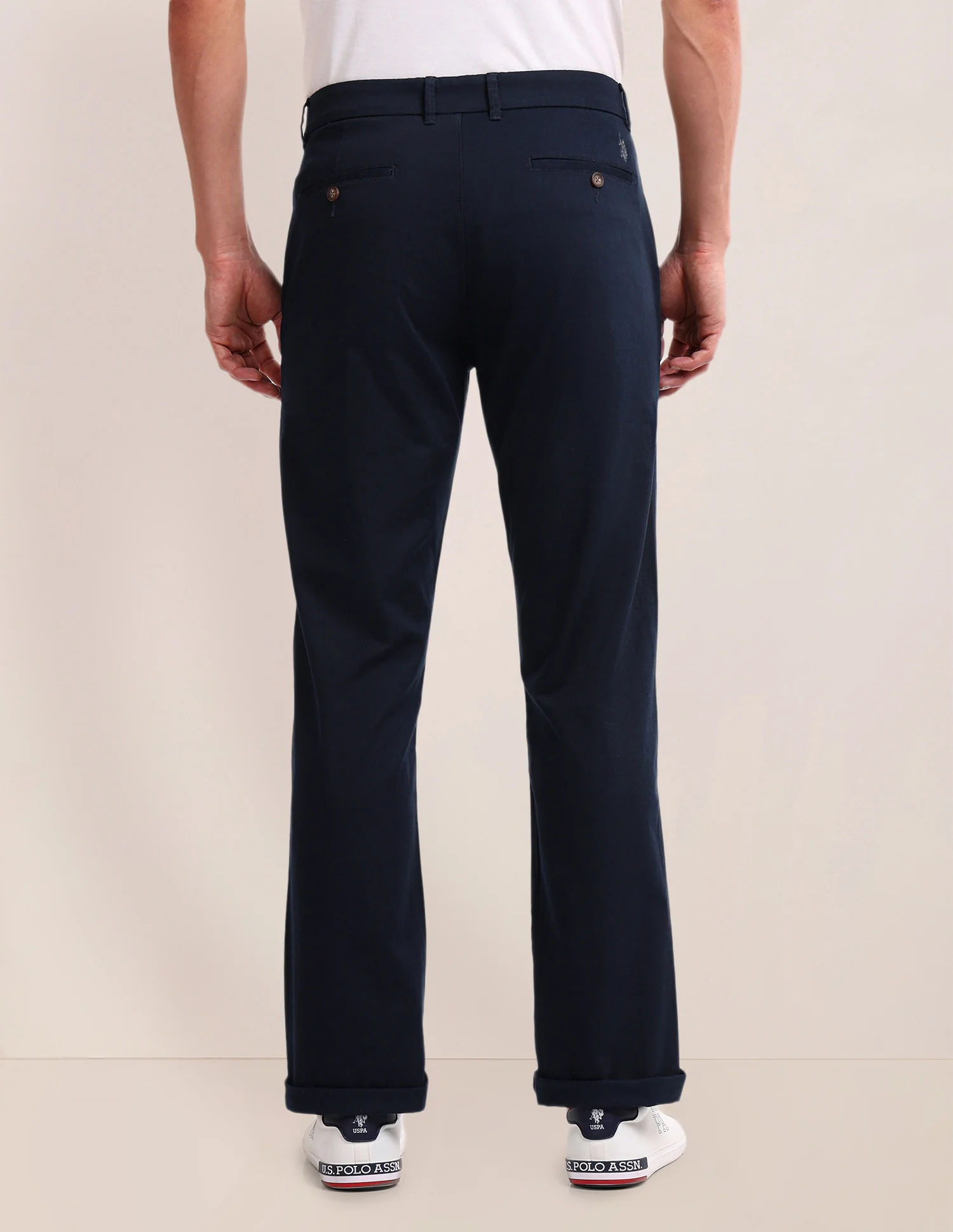 Riley Straight Fit Twill Trousers - Image 5