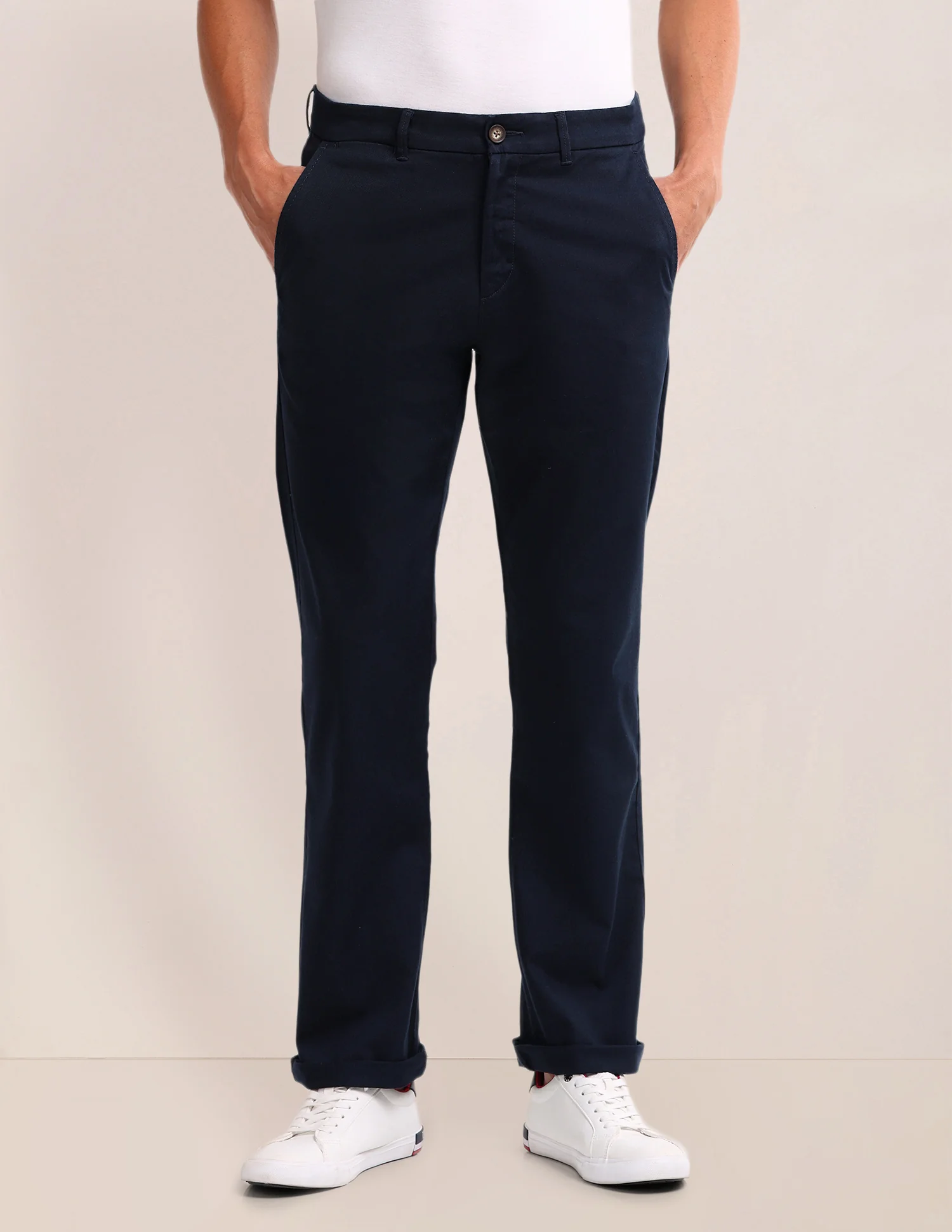 Riley Straight Fit Twill Trousers - Image 6