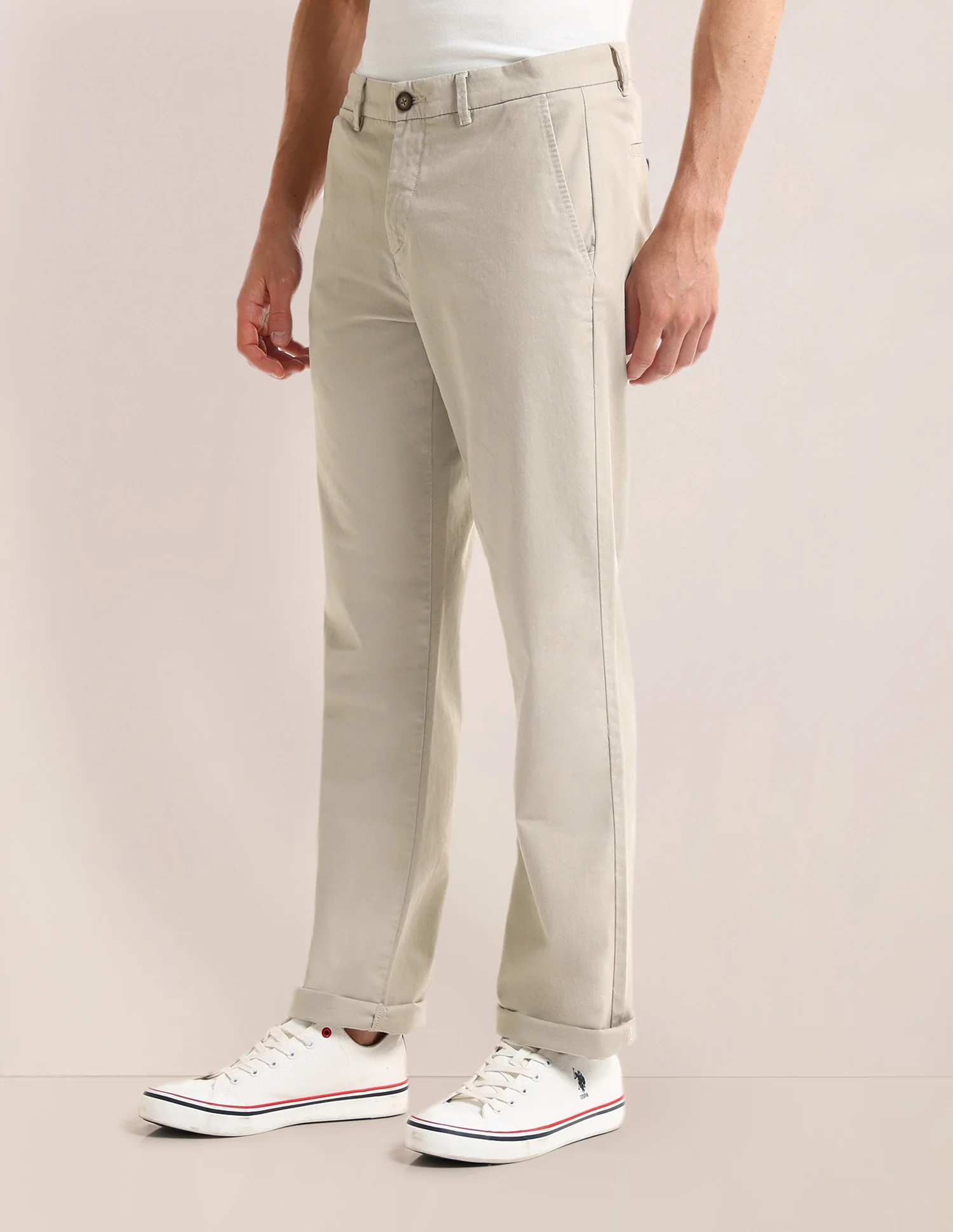 Riley Straight Fit Twill Trousers - Image 4