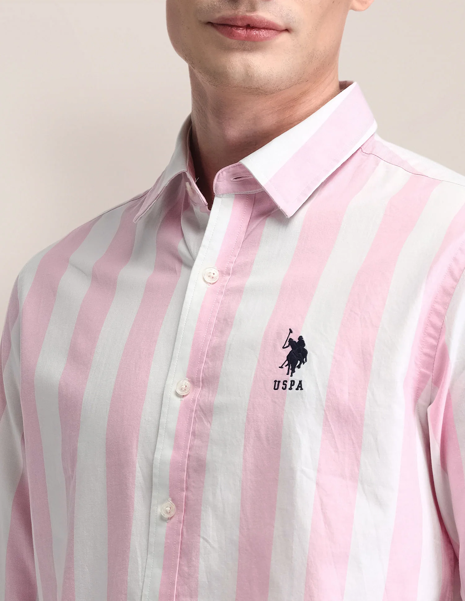 Tailored Vertical Striped Shirt - Image 7