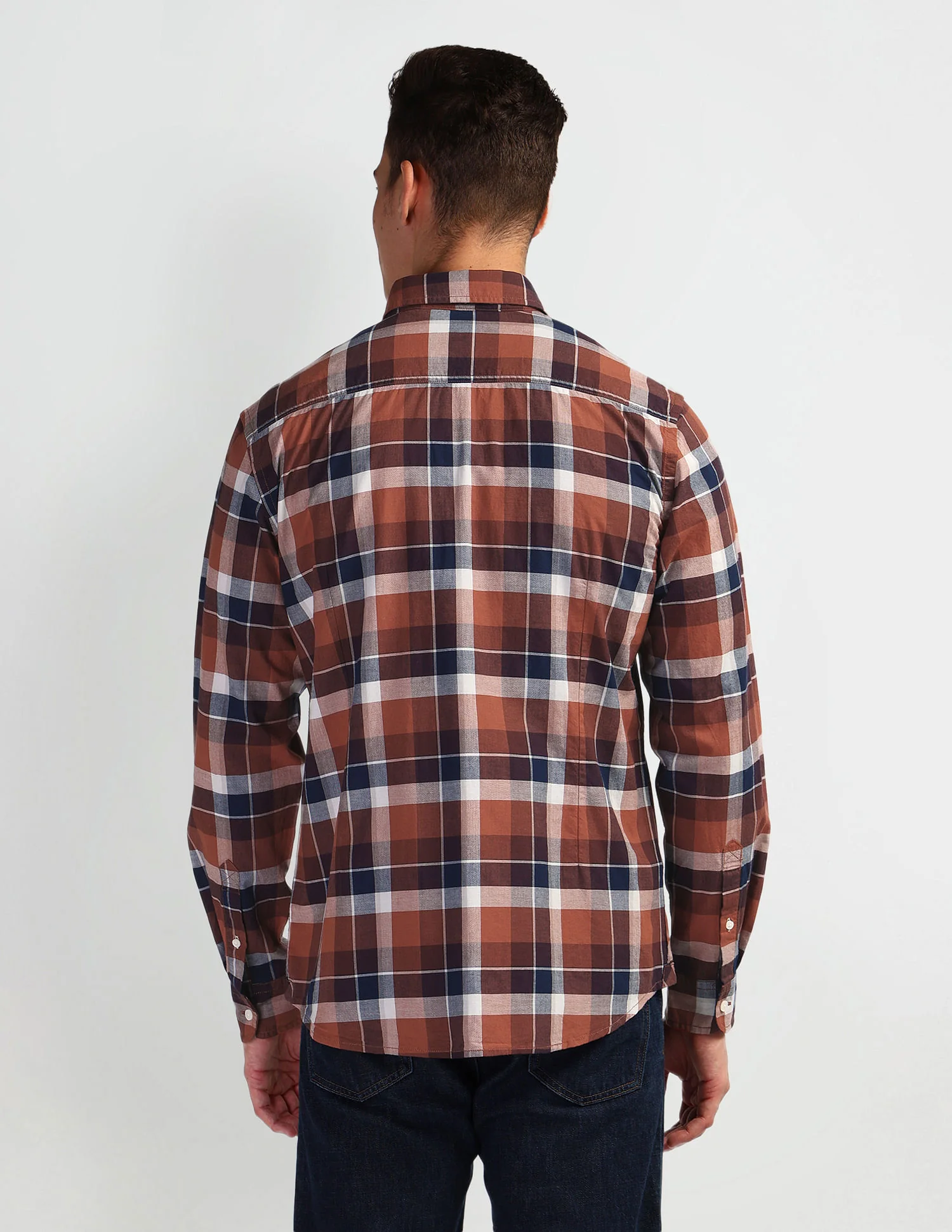 Tartan Check Slim Shirt - Image 4