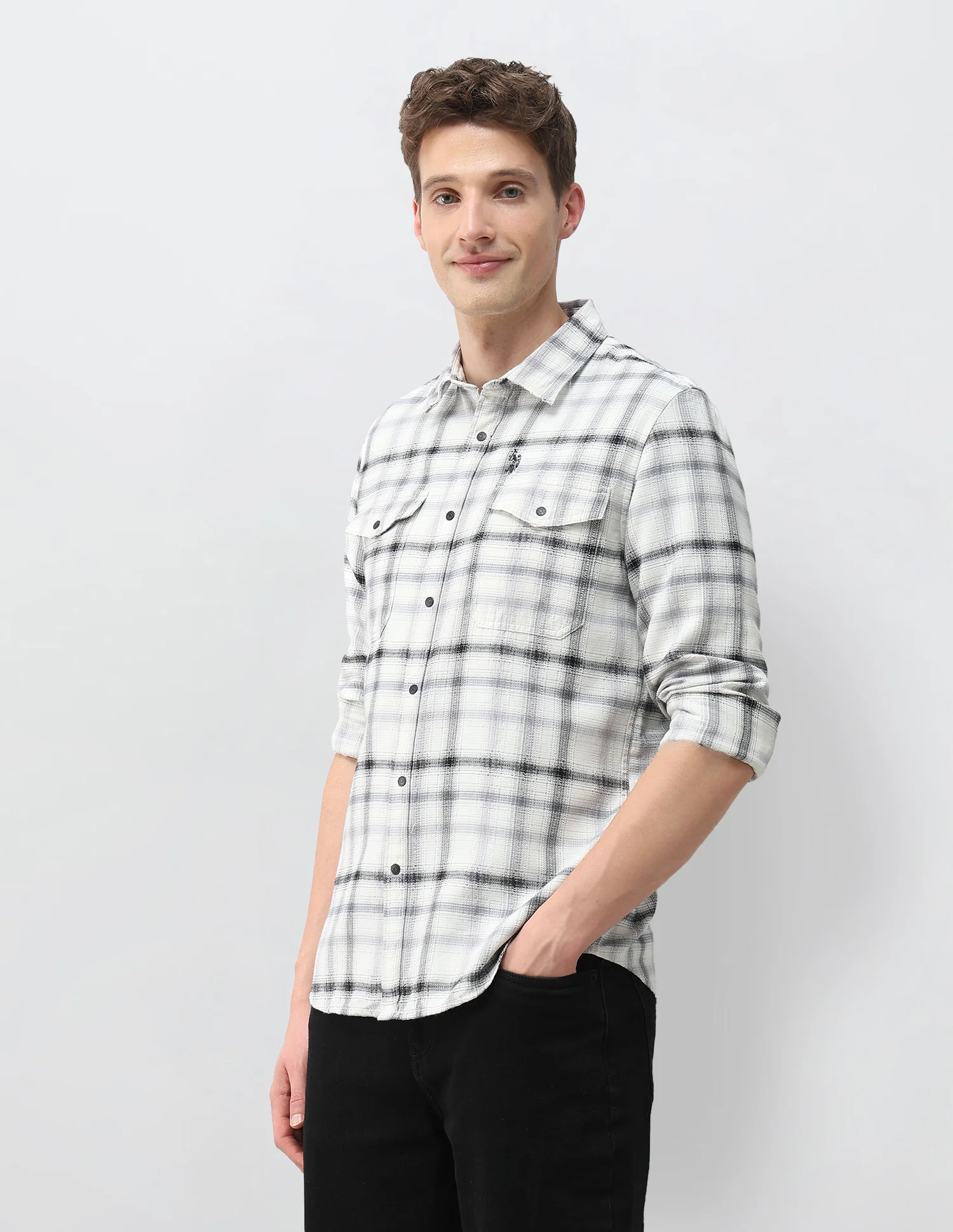 Tartan Checked Comfort Fit Shirt - Image 4