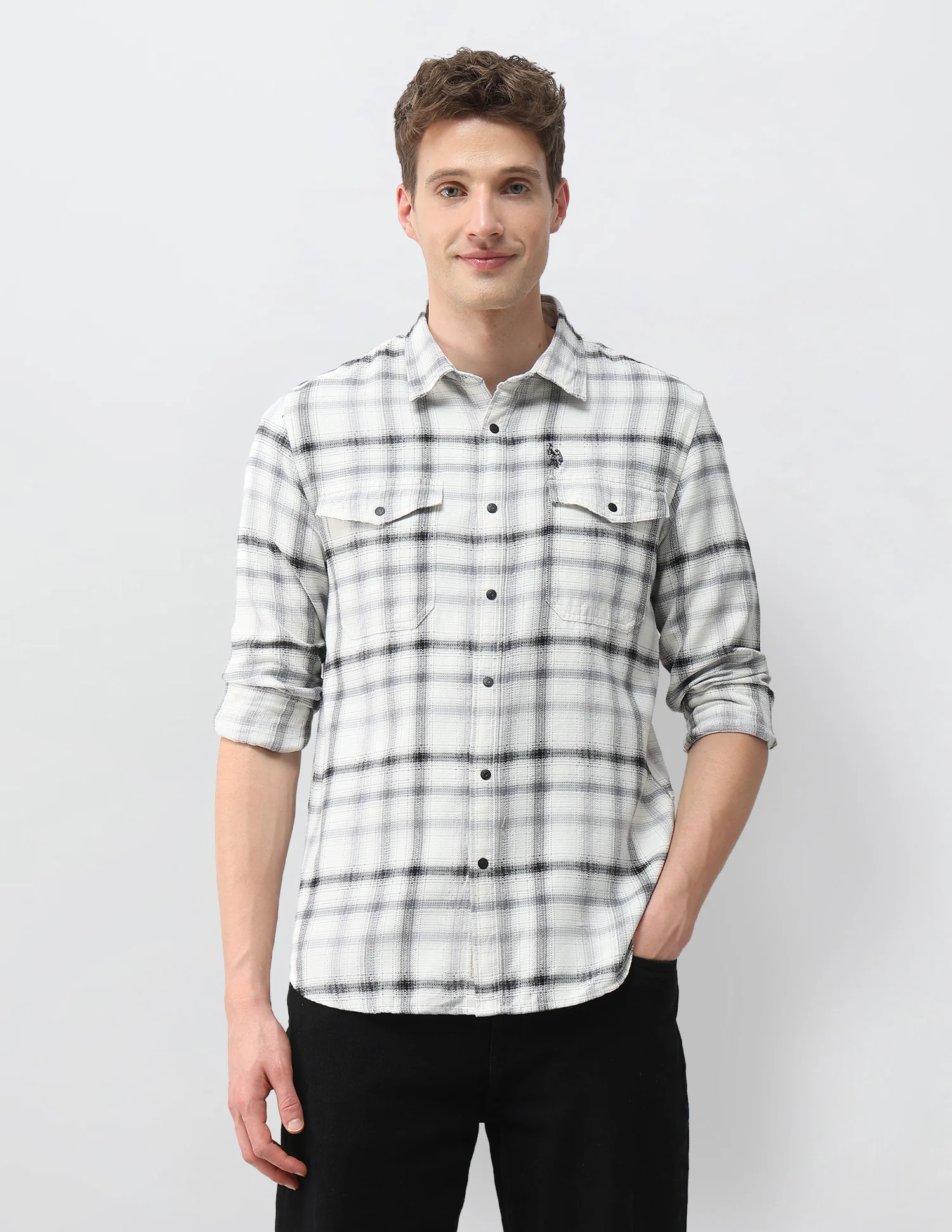 Tartan Checked Comfort Fit Shirt - Image 6