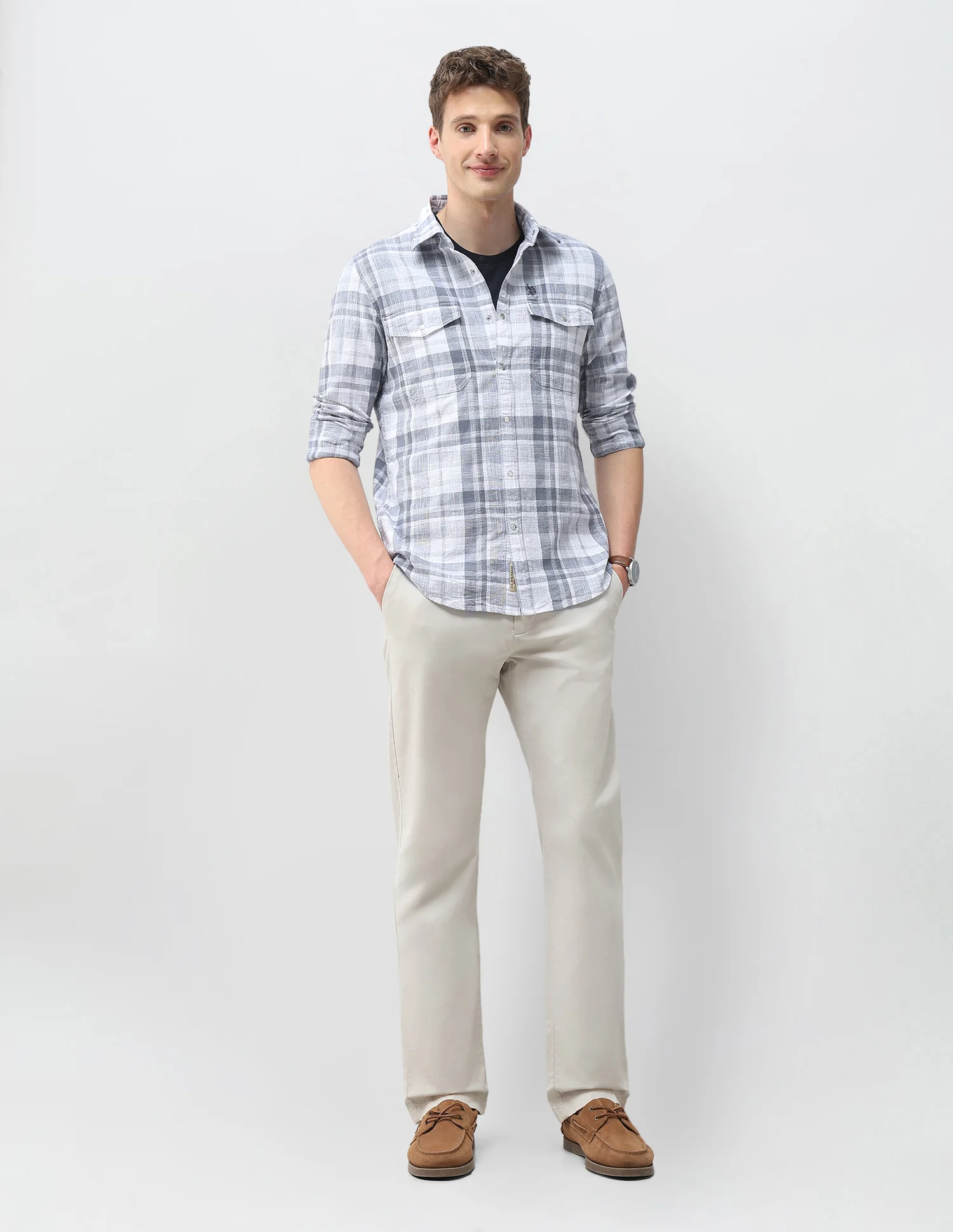 Tartan Checked Comfort Fit Shirt - Image 3