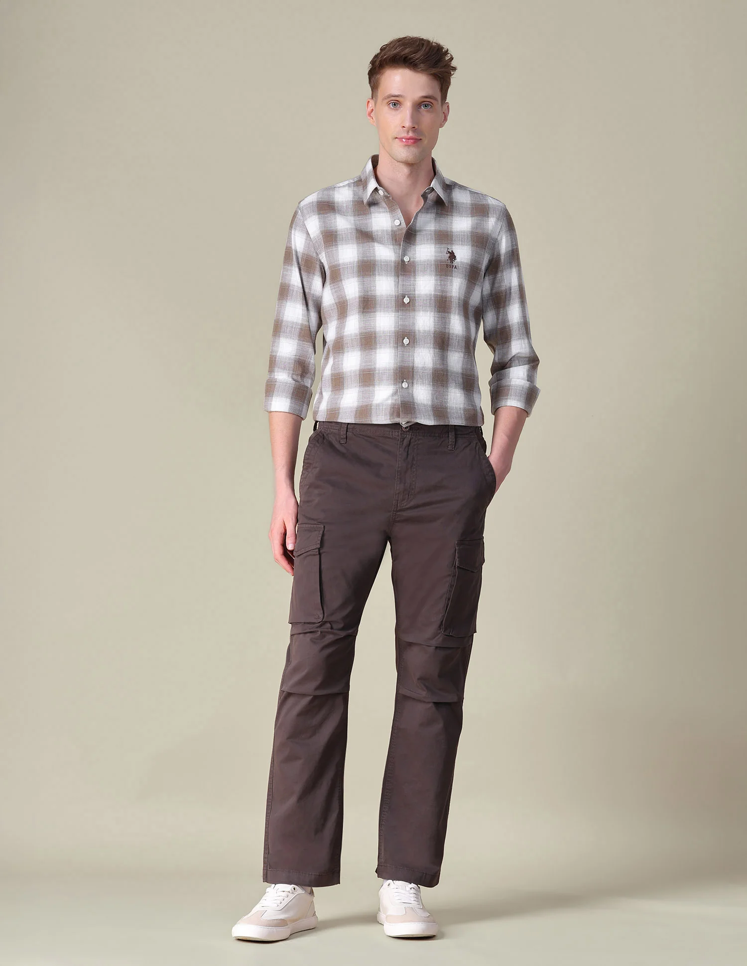Tartan Checked Dobby Shirt - Image 3