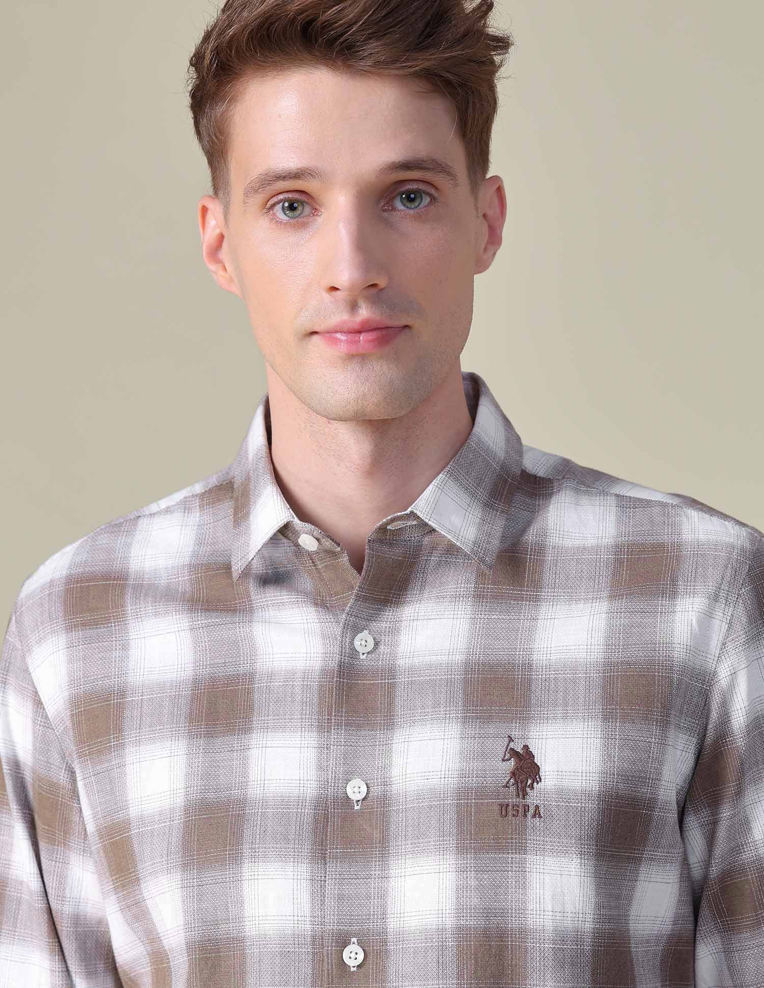 Tartan Checked Dobby Shirt - Image 7