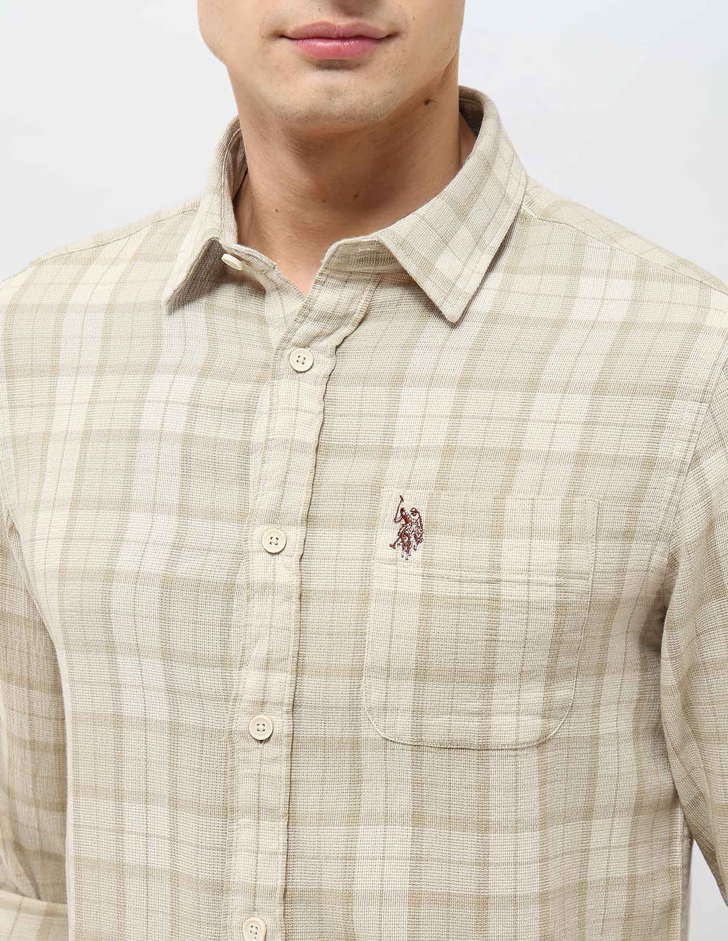 Tartan Checked Dobby Shirt - Image 7