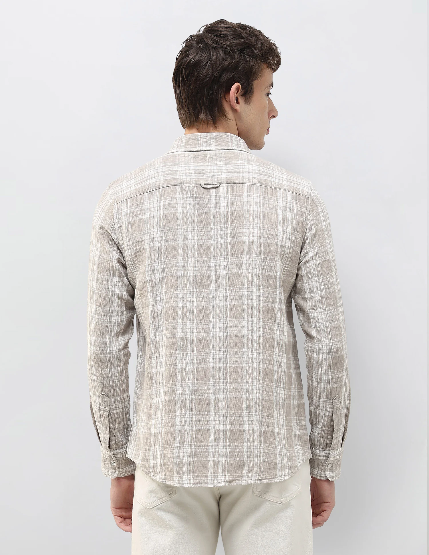 Tartan Checked Dobby Shirt - Image 5