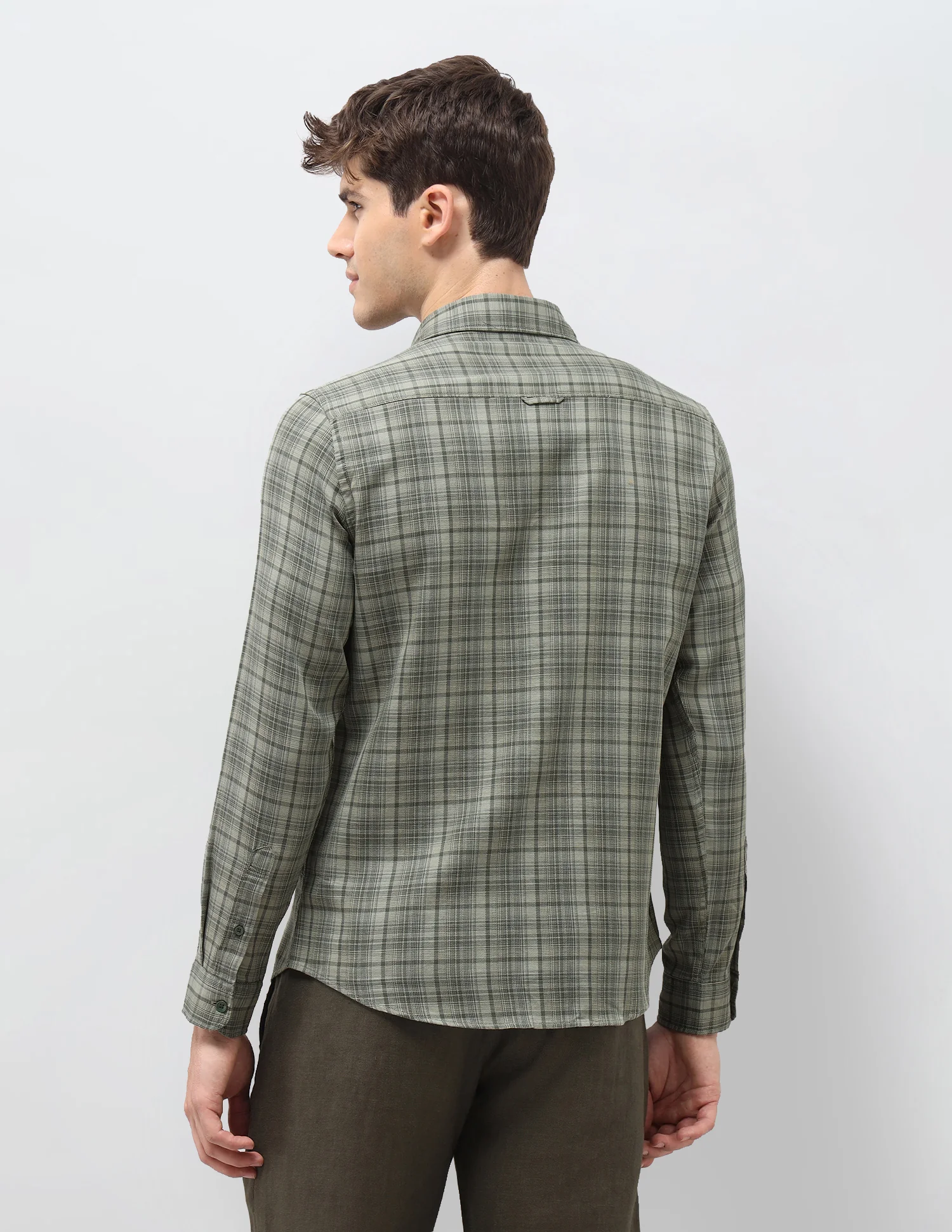 Tartan Checked Dobby Shirt - Image 5