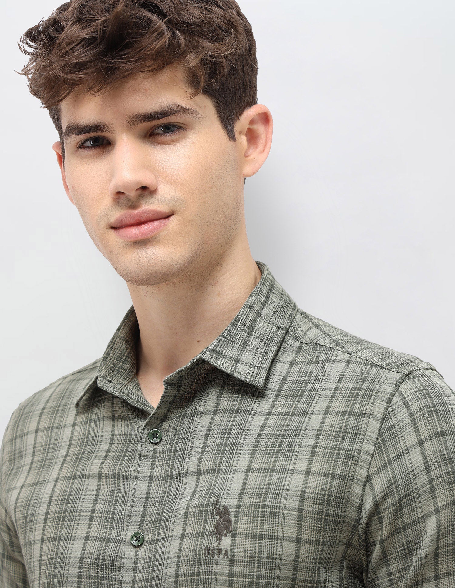 Tartan Checked Dobby Shirt - Image 7