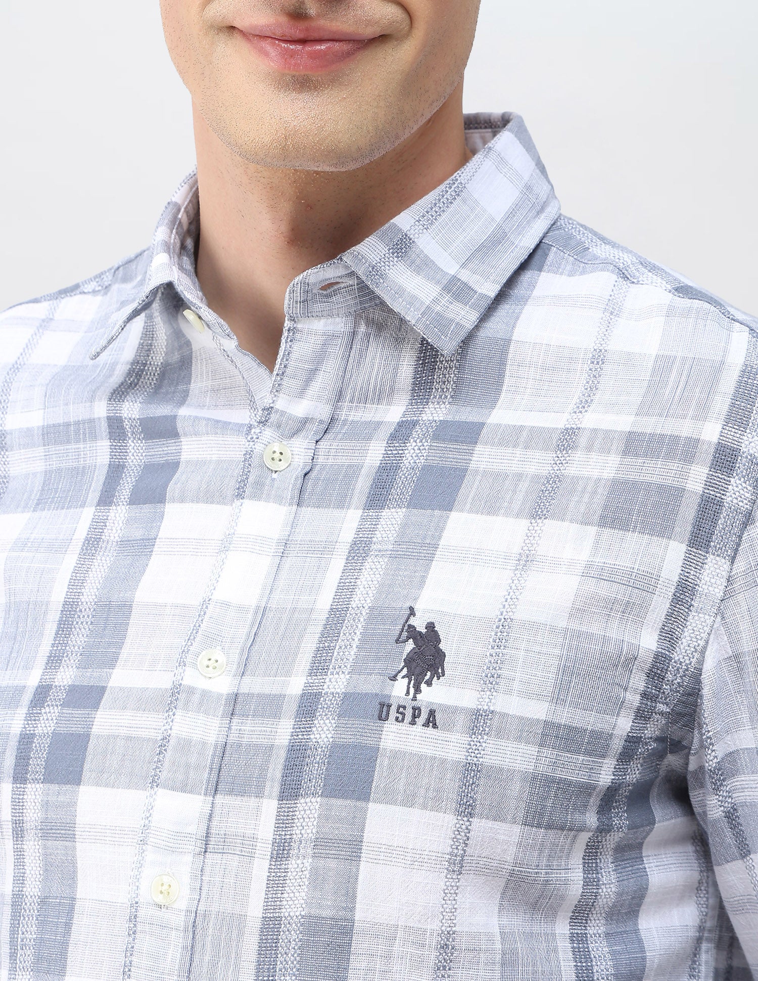 Tartan Checked Dobby Shirt - Image 7