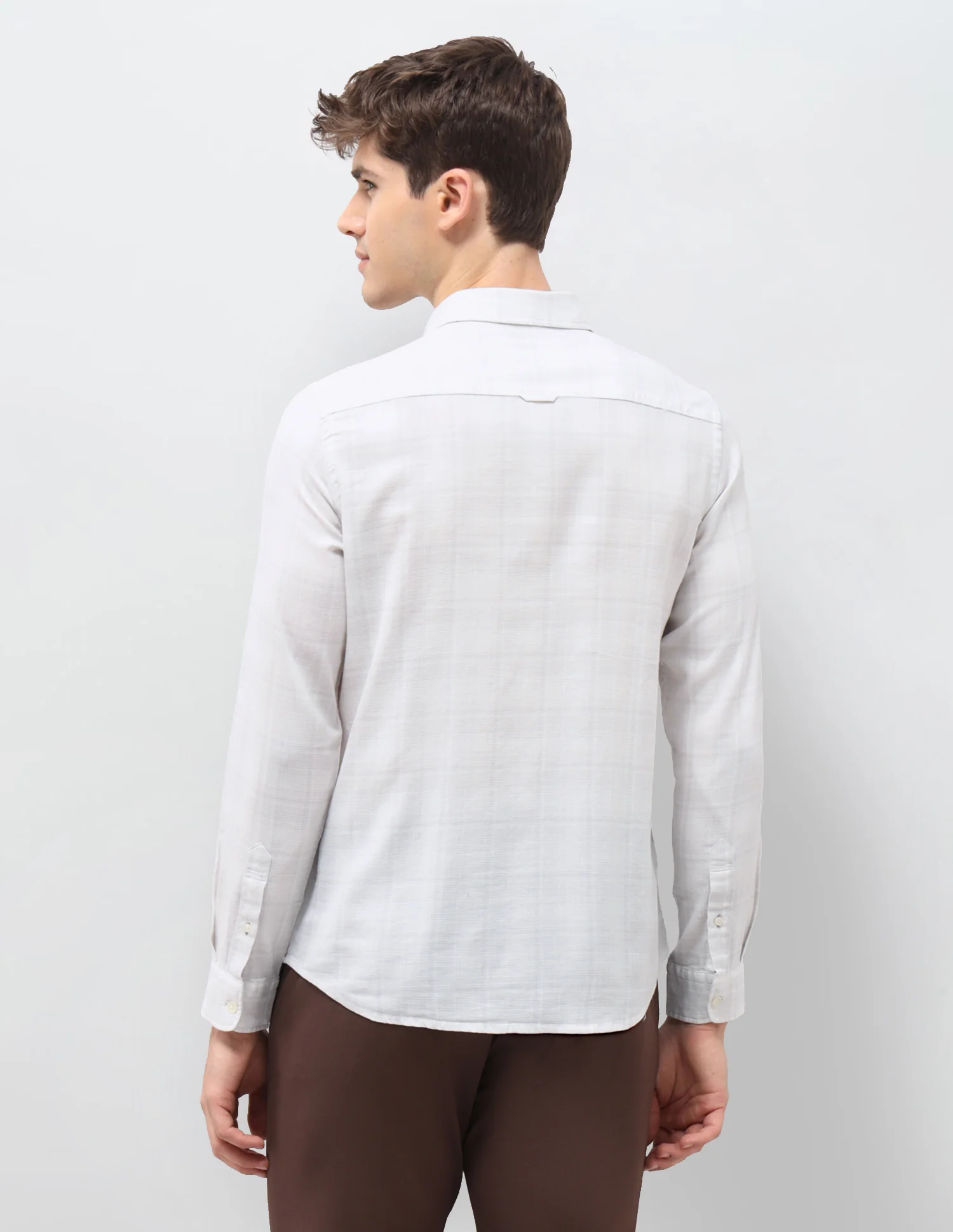 Tartan Checked Dobby Shirt - Image 5