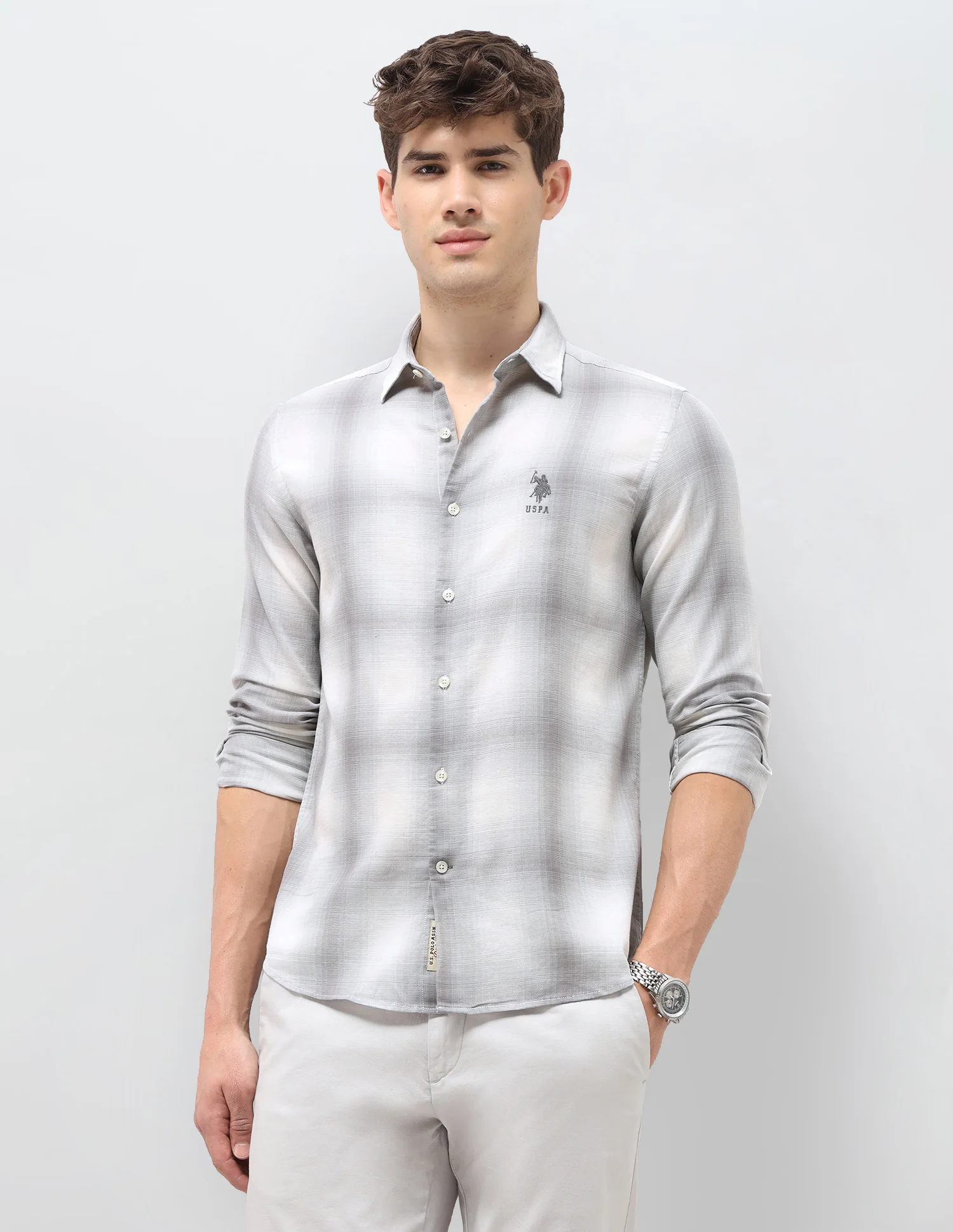 Tartan Checked Dobby Shirt